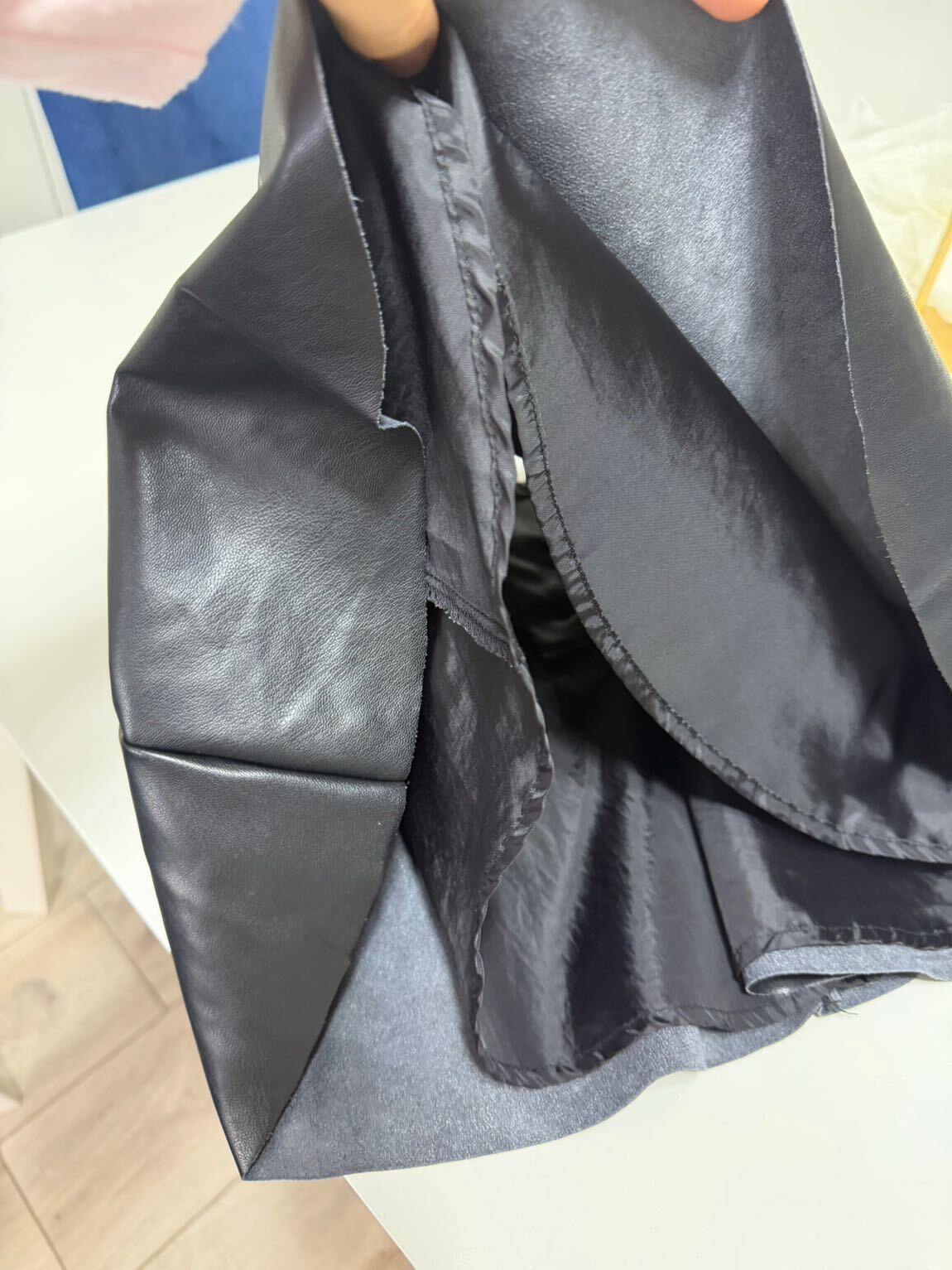 H&M Siyah Deri Mini Etek çocuk — görsel 5/6