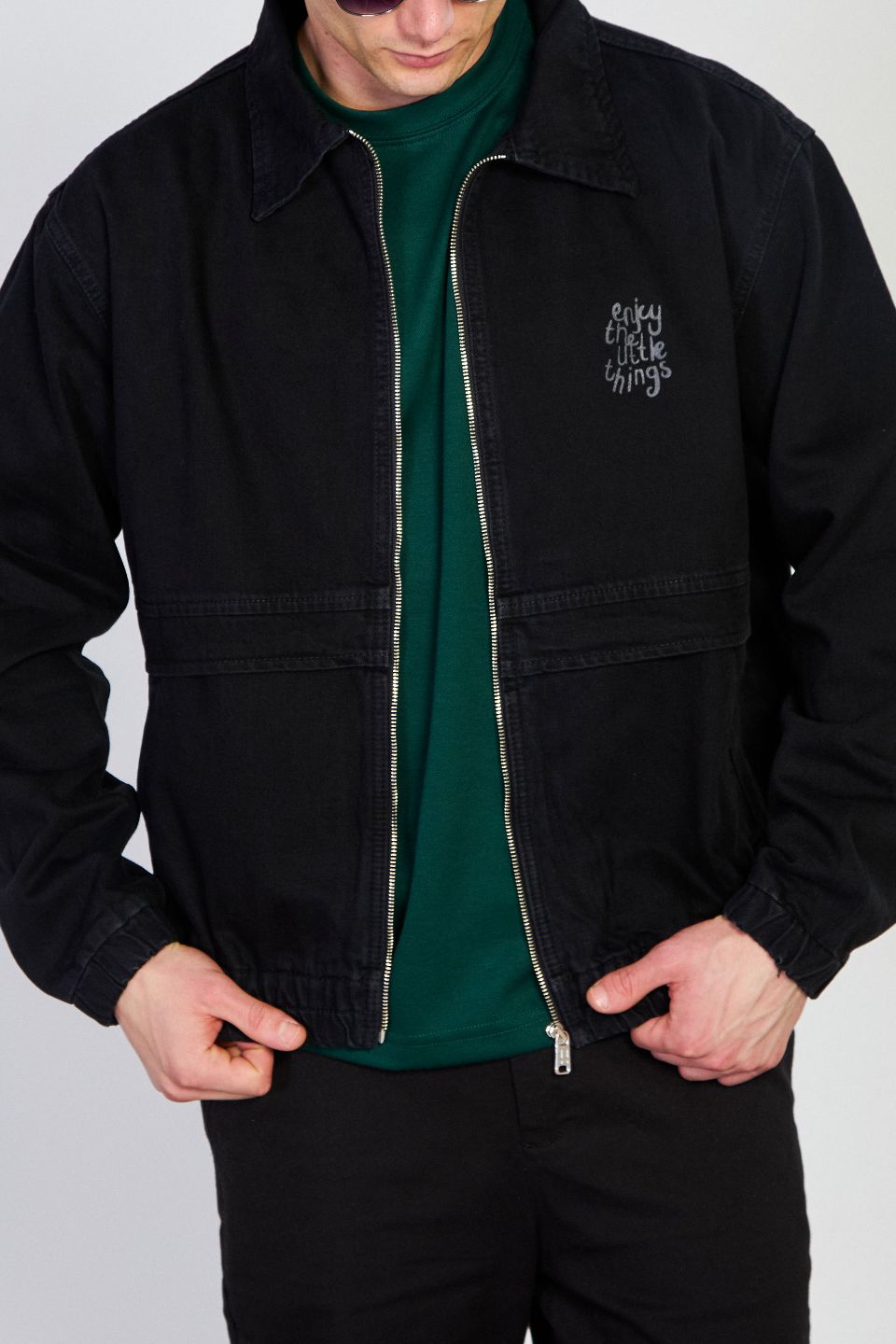 Erkek Beli Lastikli Fermuar Polo Yaka Ce — görsel 3/4