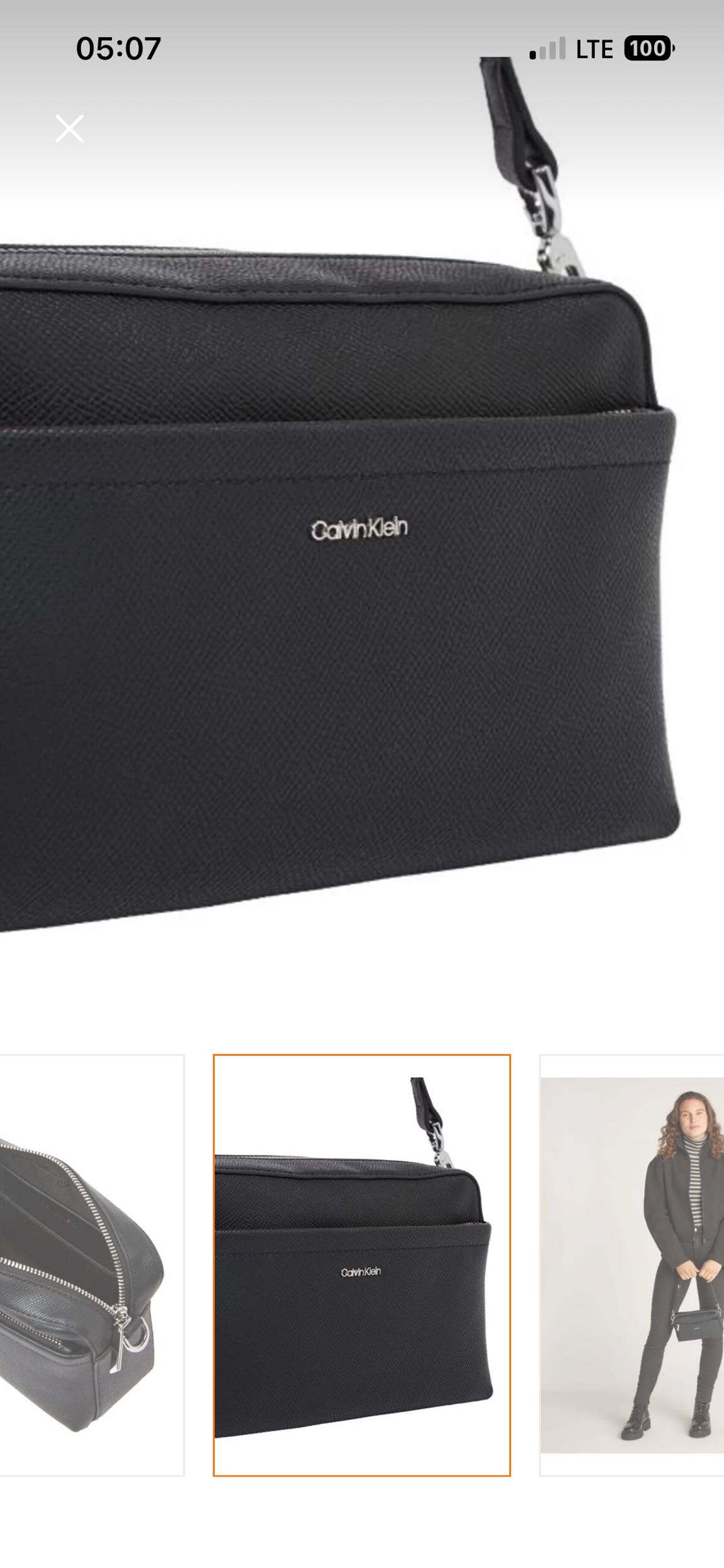 Calvin Klein Siyah Çapraz Askılı Çanta — görsel 4/10