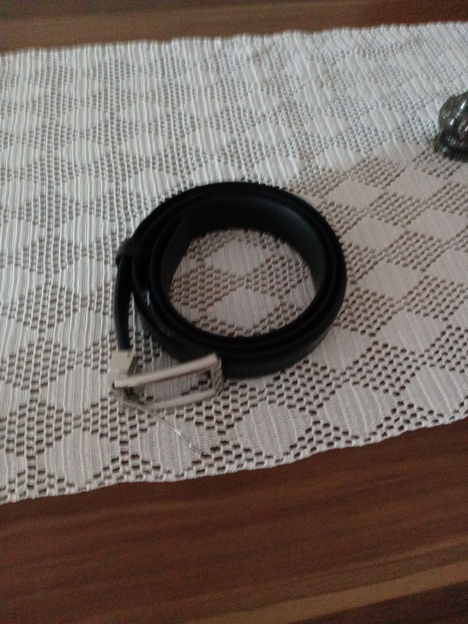 Siyah Deri Erkek Kemer.125cm uzunluk. — görsel 3/3
