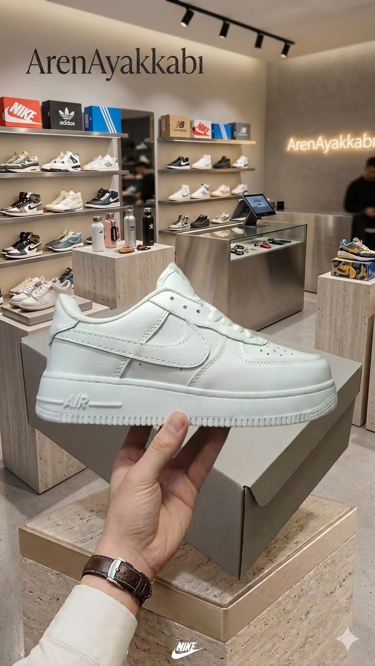 Beyaz Nike Air Force 1 Spor Ayakkabı — görsel 2/5
