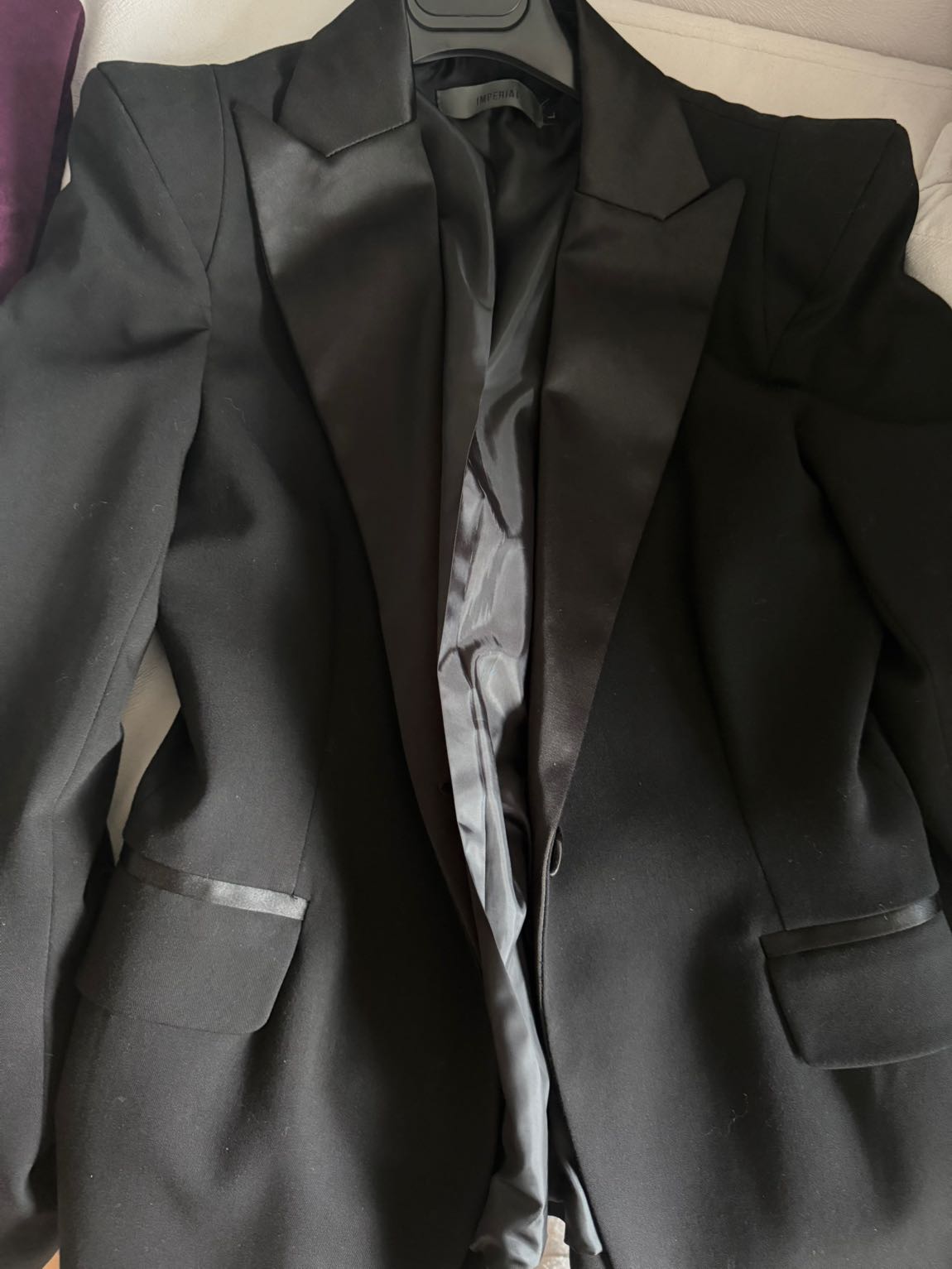 Siyah Saten Yaka Blazer Ceket — görsel 7/7