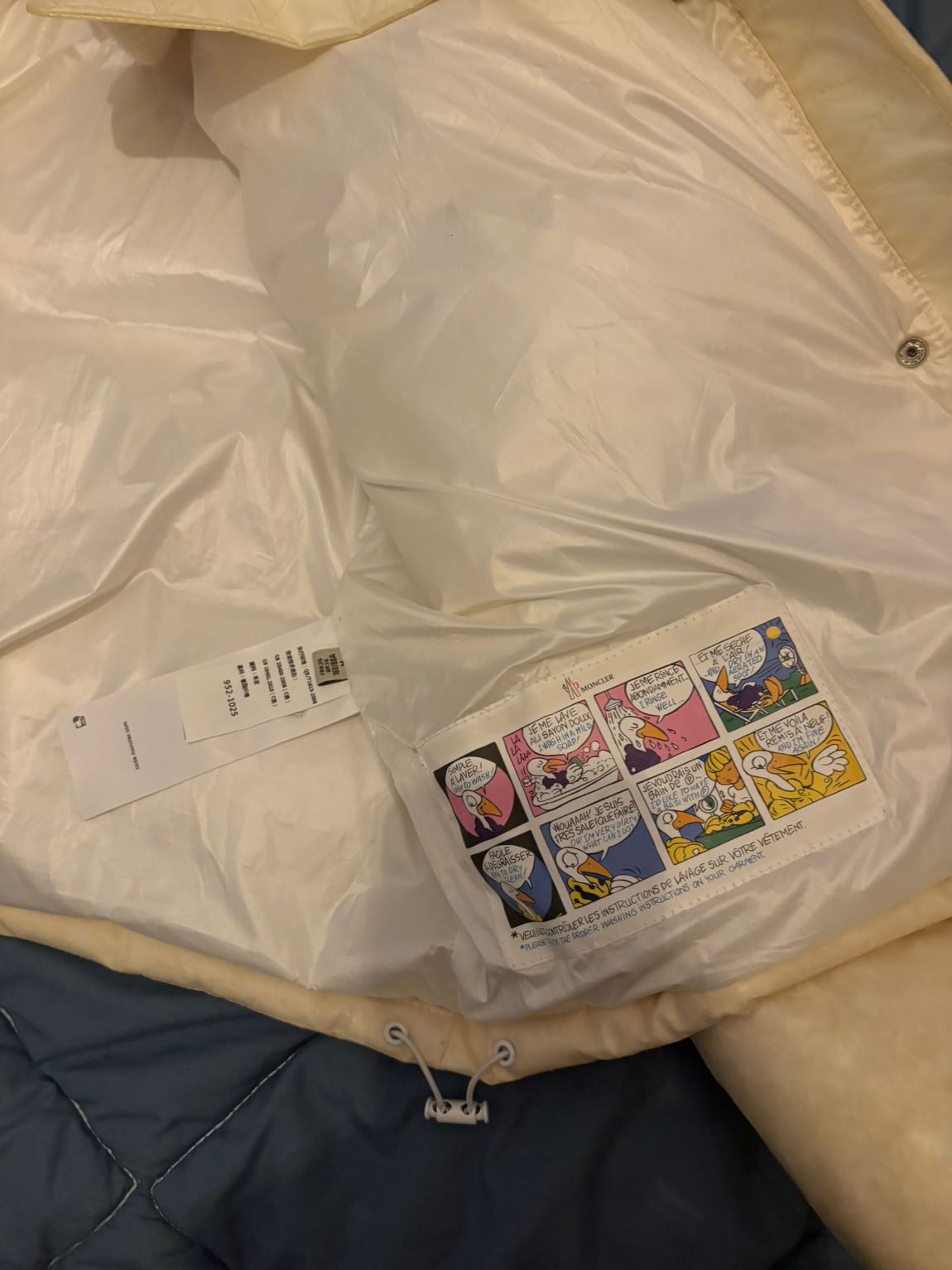 ÇOK ÖZEL Moncler Krem ŞEFFAF Şişme Mont — görsel 4/6