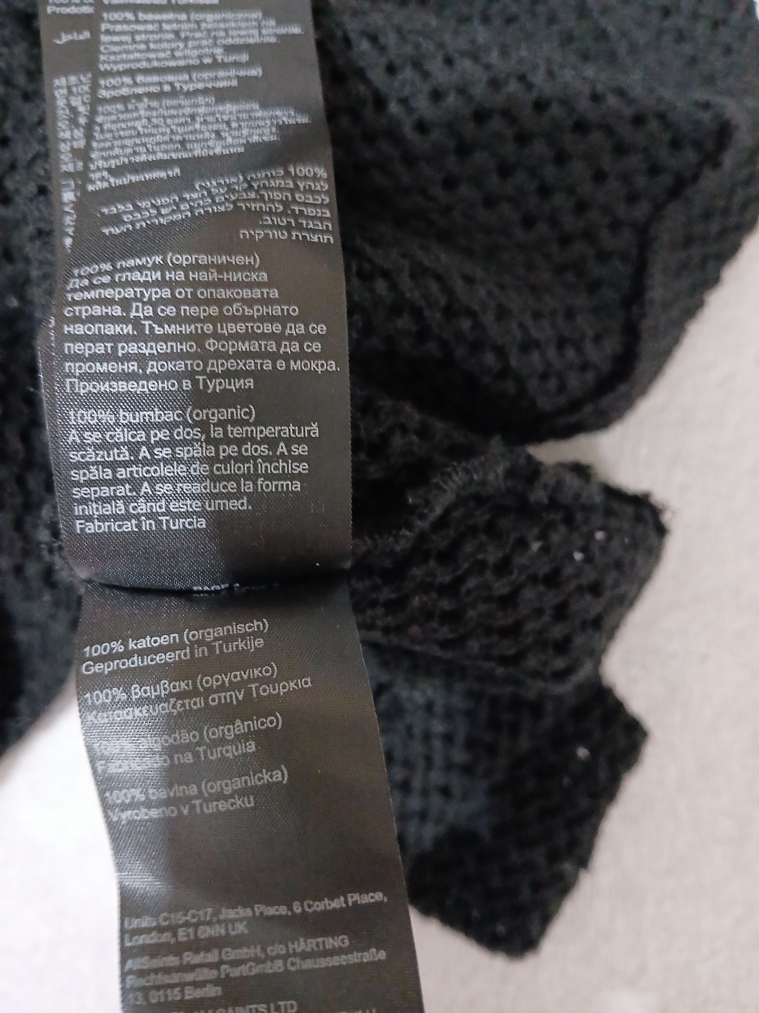 AllSaints Siyah Transparan gömlek — görsel 4/7