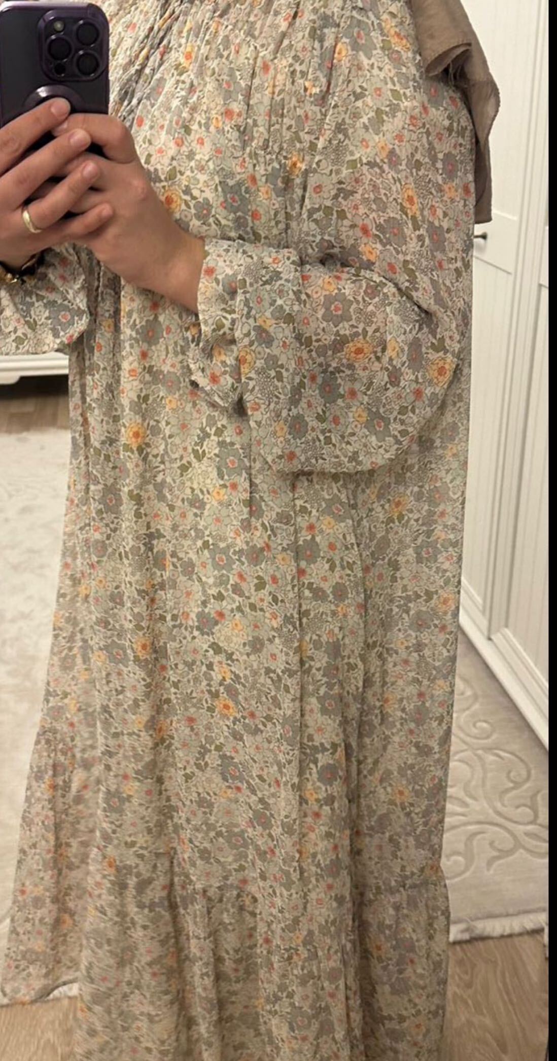 H&M Çiçek Desenli Maxi Elbise — görsel 3/3