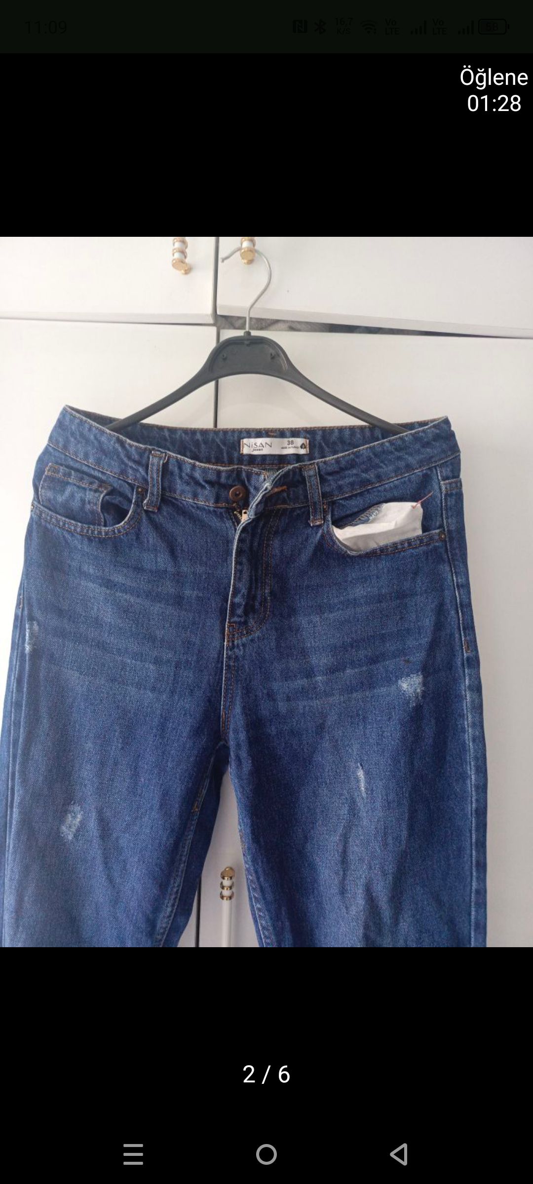 Nisan Jean Kadın Mavi Kot Pantolon — görsel 5/5