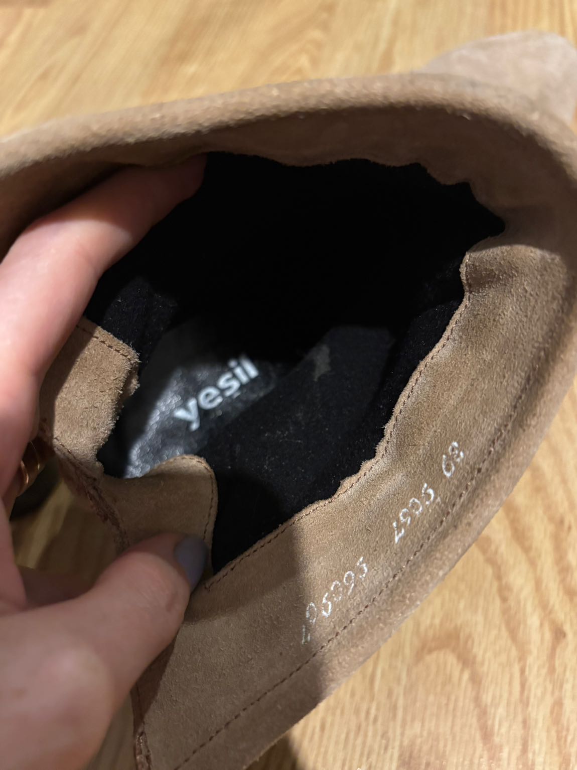 Hakiki süet botlar — görsel 7/8