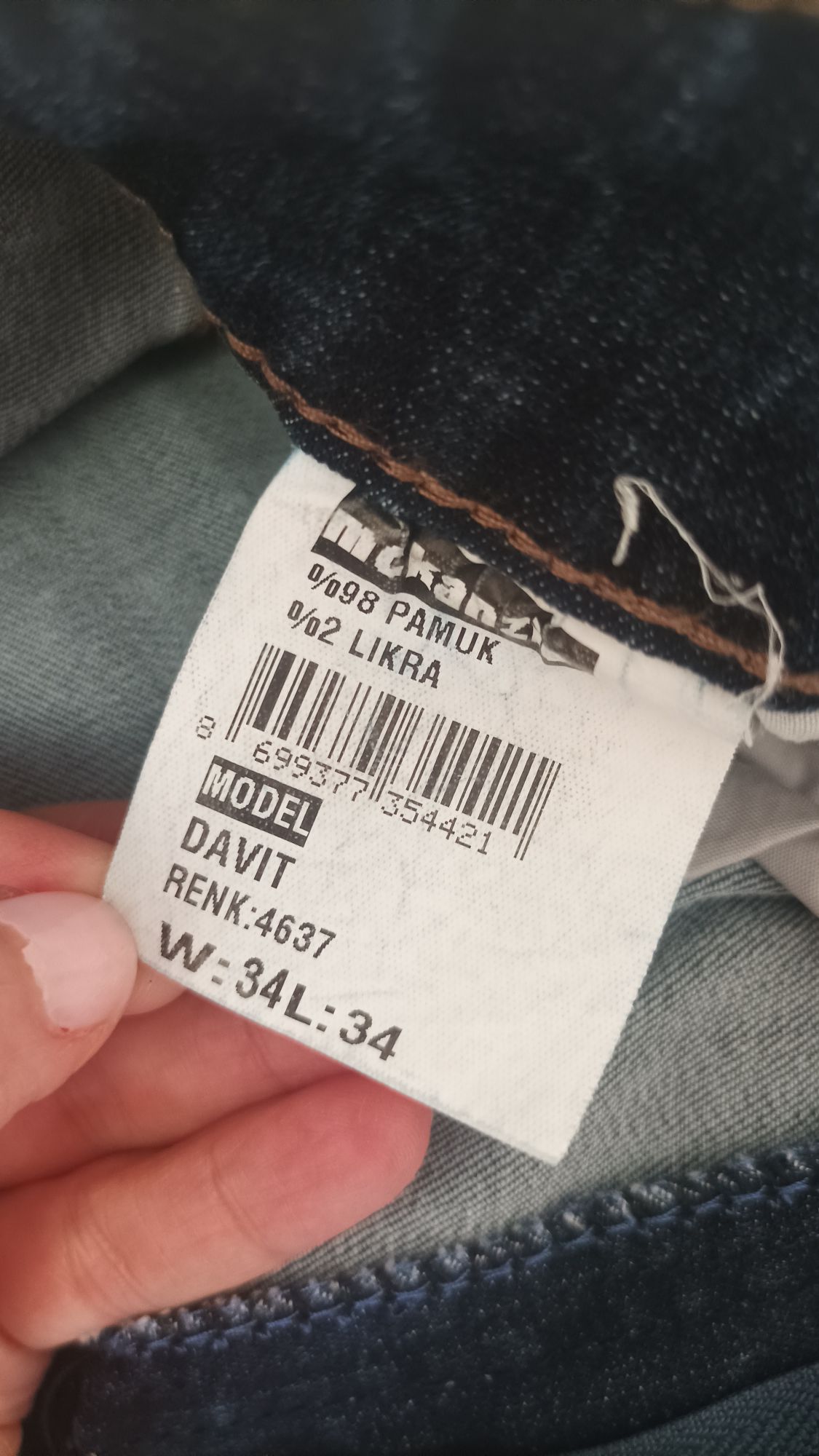 erkek kot pantolon jean — görsel 8/8