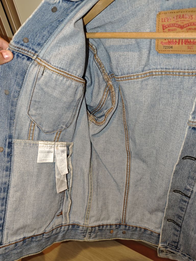 Levi's Buz Mavi Erkek Kot Ceket — görsel 7/7