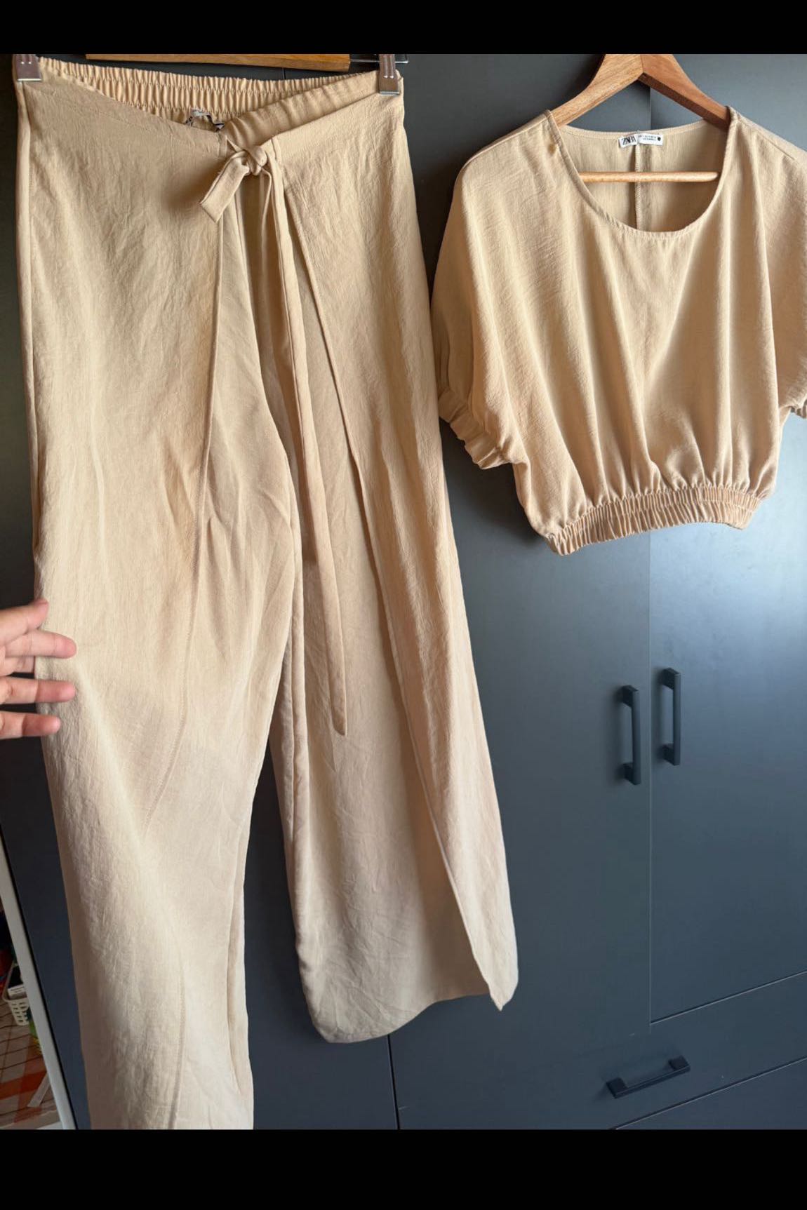 Zara rustik bohem takım pantolon bluz — görsel 8/8