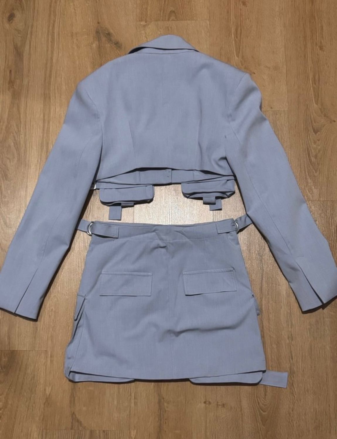 Bershka Mavi Blazer ve Etek Takım — görsel 2/6