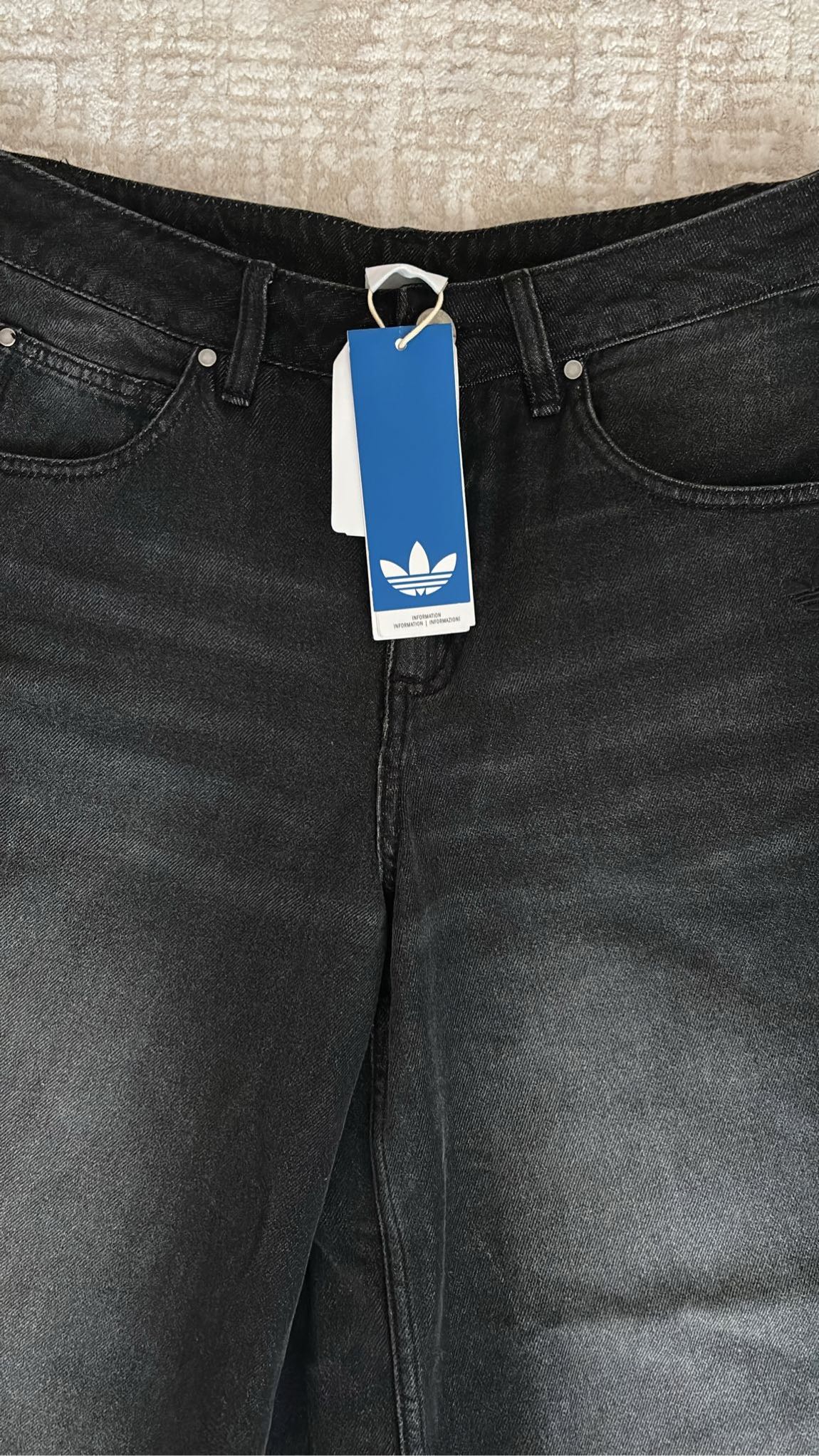 Adidas Wide Leg Jean Pantolon — görsel 7/9