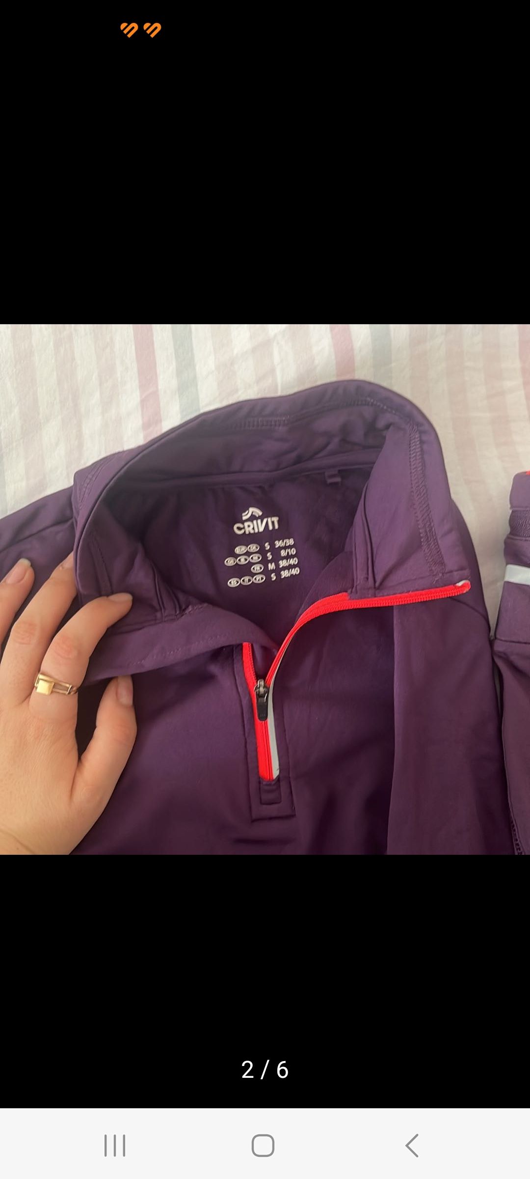 Mor Spor Sweatshirt ve Tayt Takım — görsel 5/6