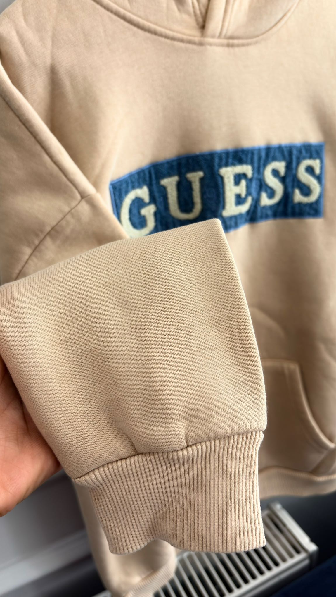 Guess Bej Sweatshirt kapüşonlu — görsel 4/8