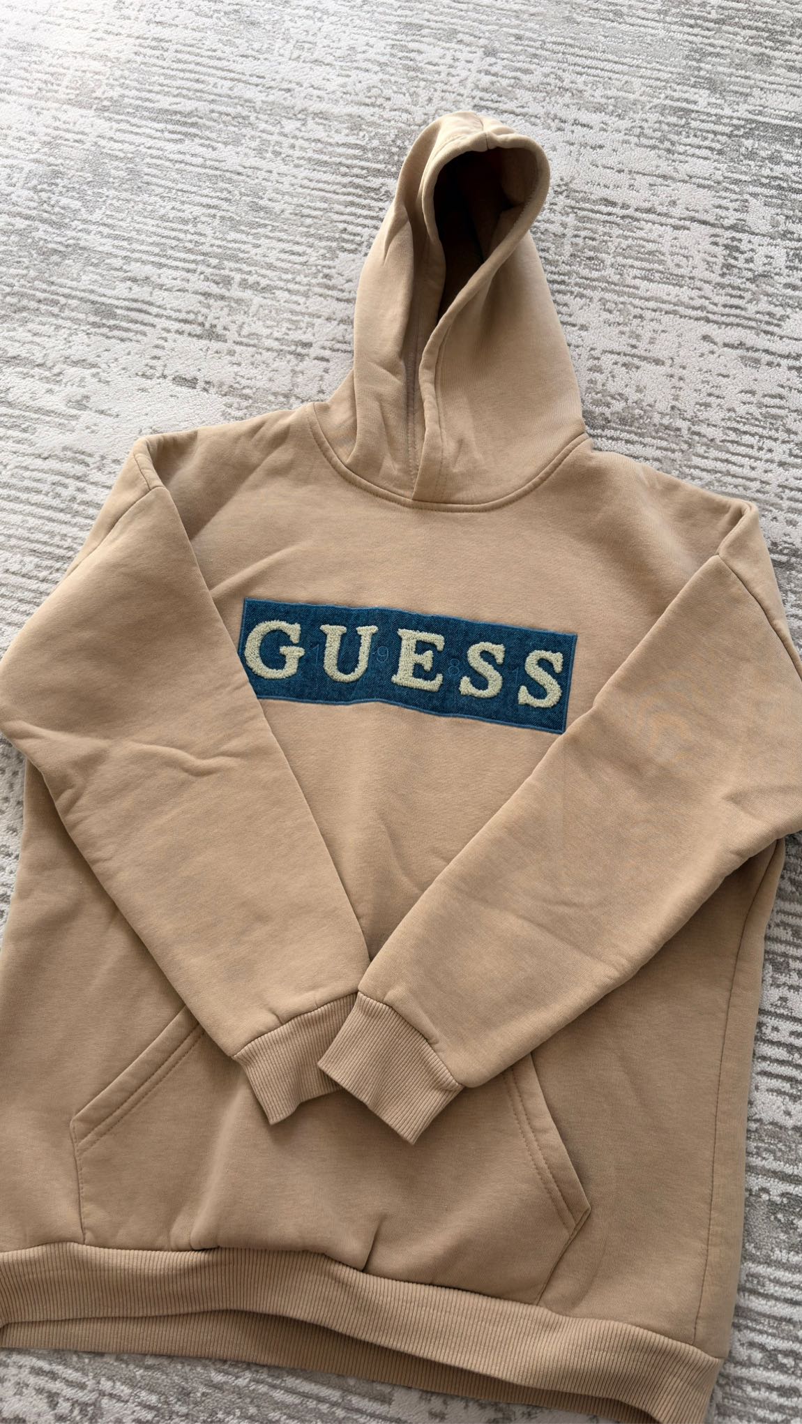 Guess Bej Sweatshirt kapüşonlu — görsel 7/8