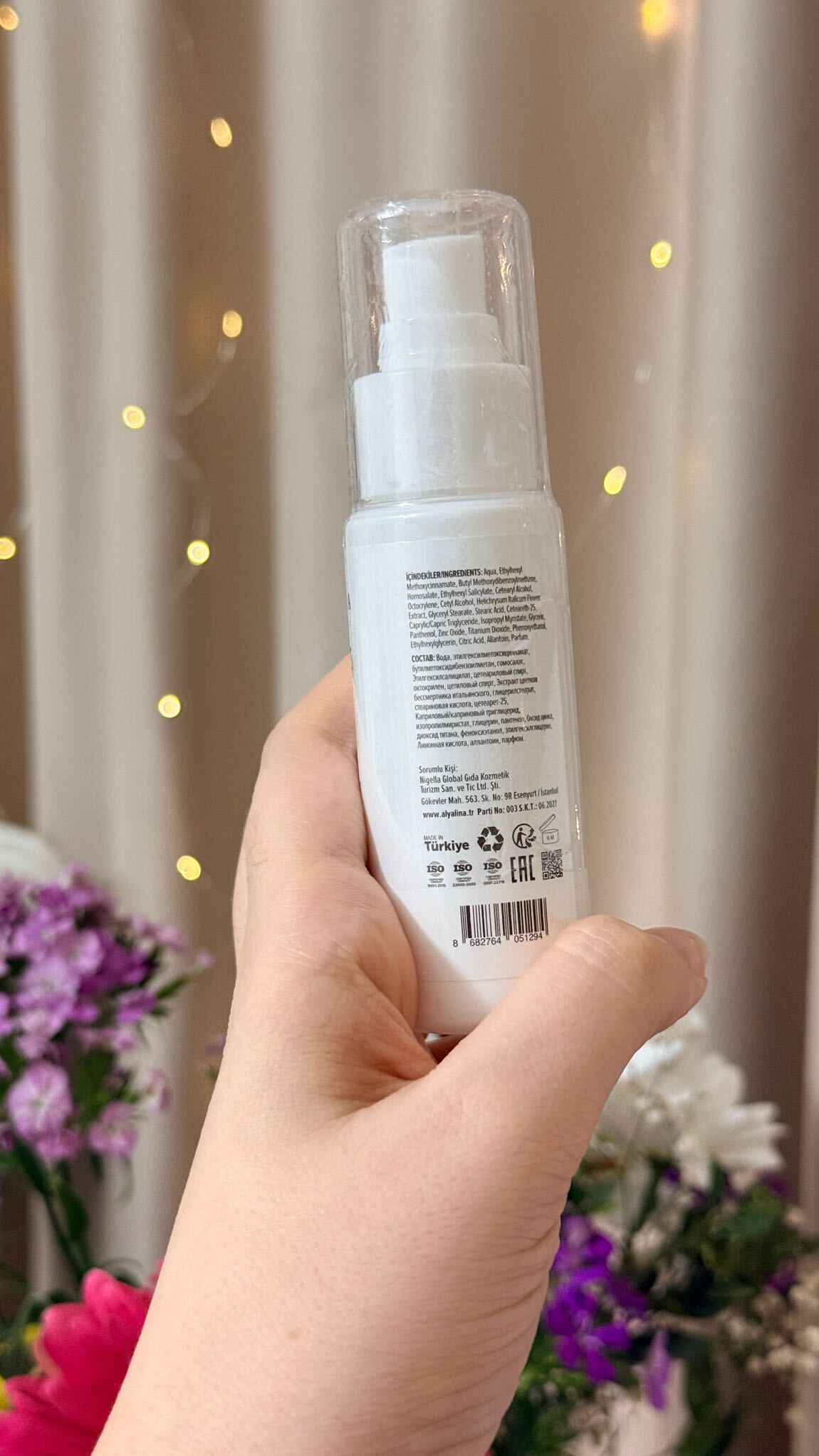 ALYALİNA Güneş Kremi SPF 50 Beyaz — görsel 2/3