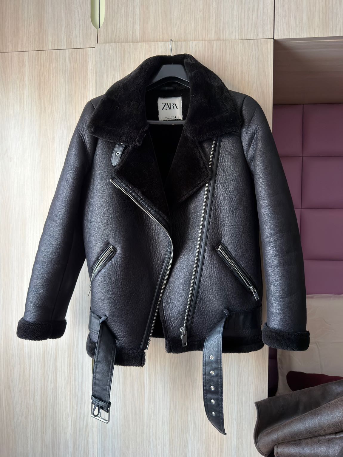 Zara biker ceket — görsel 3/8