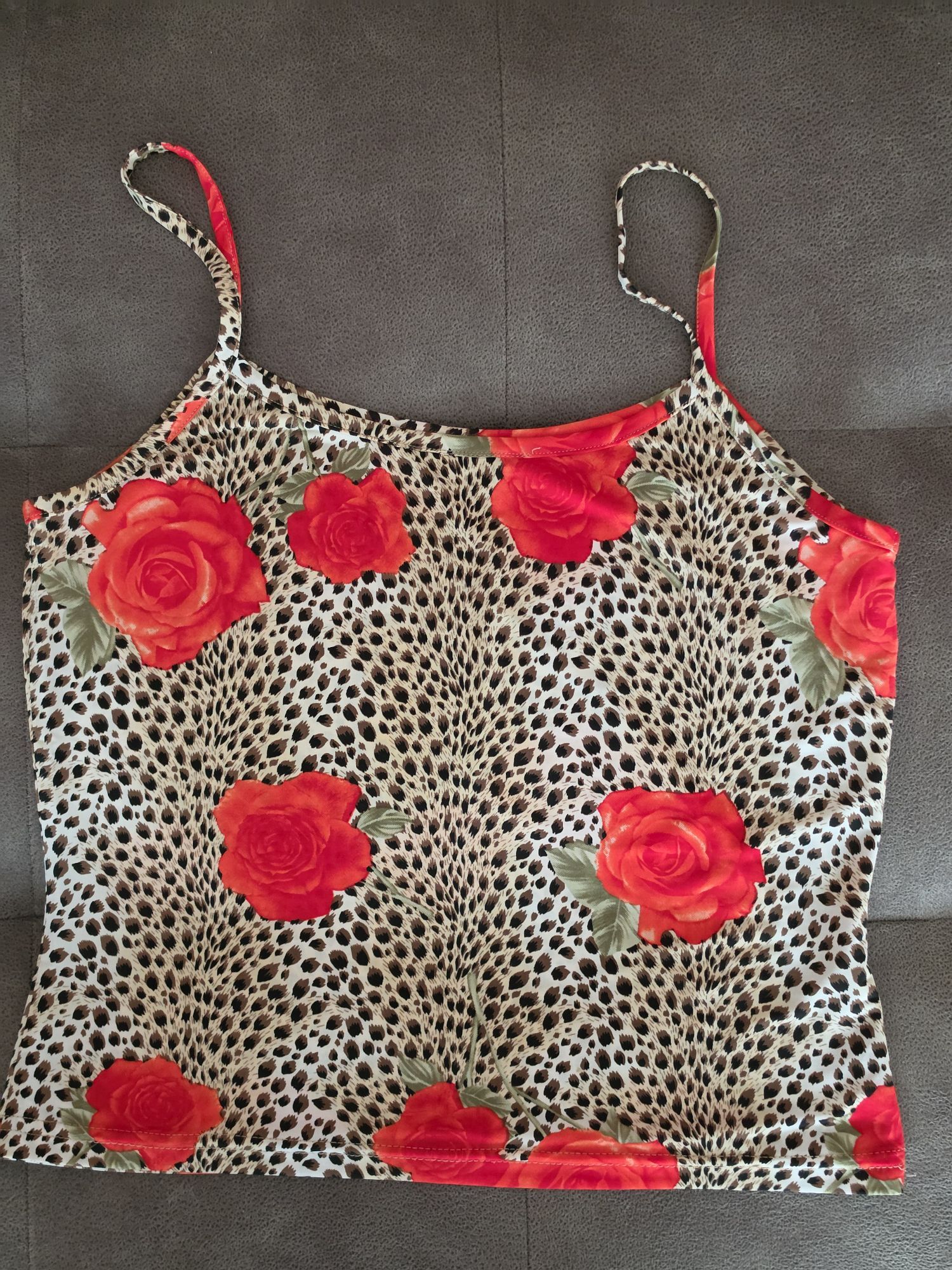 ELFE by Elif Ertürk Güllü Leopar Crop — görsel 3/4