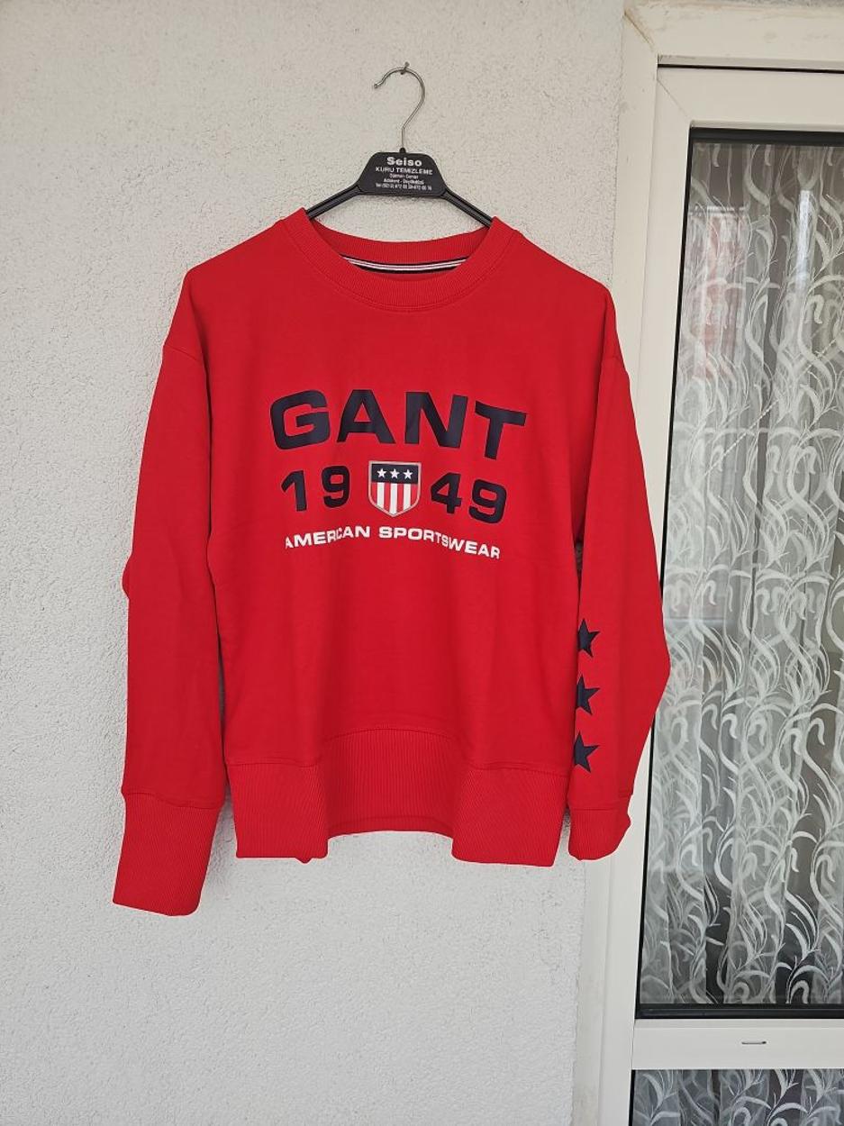 Gant Kırmızı Sweatshirt Orjinal — görsel 2/7
