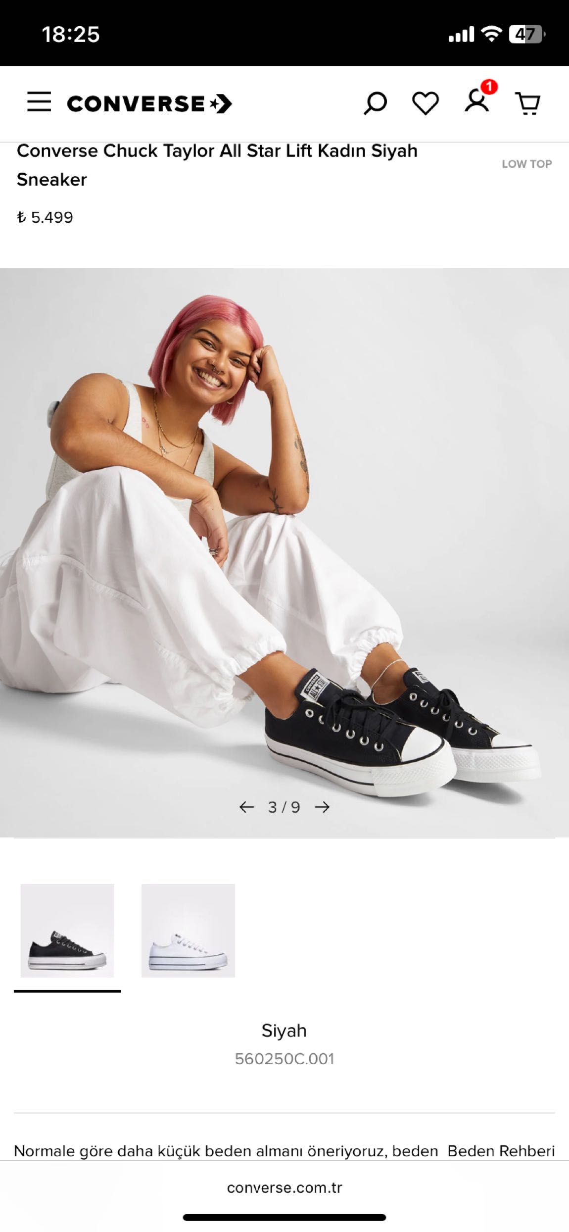 Converse ayakkabı — görsel 3/17