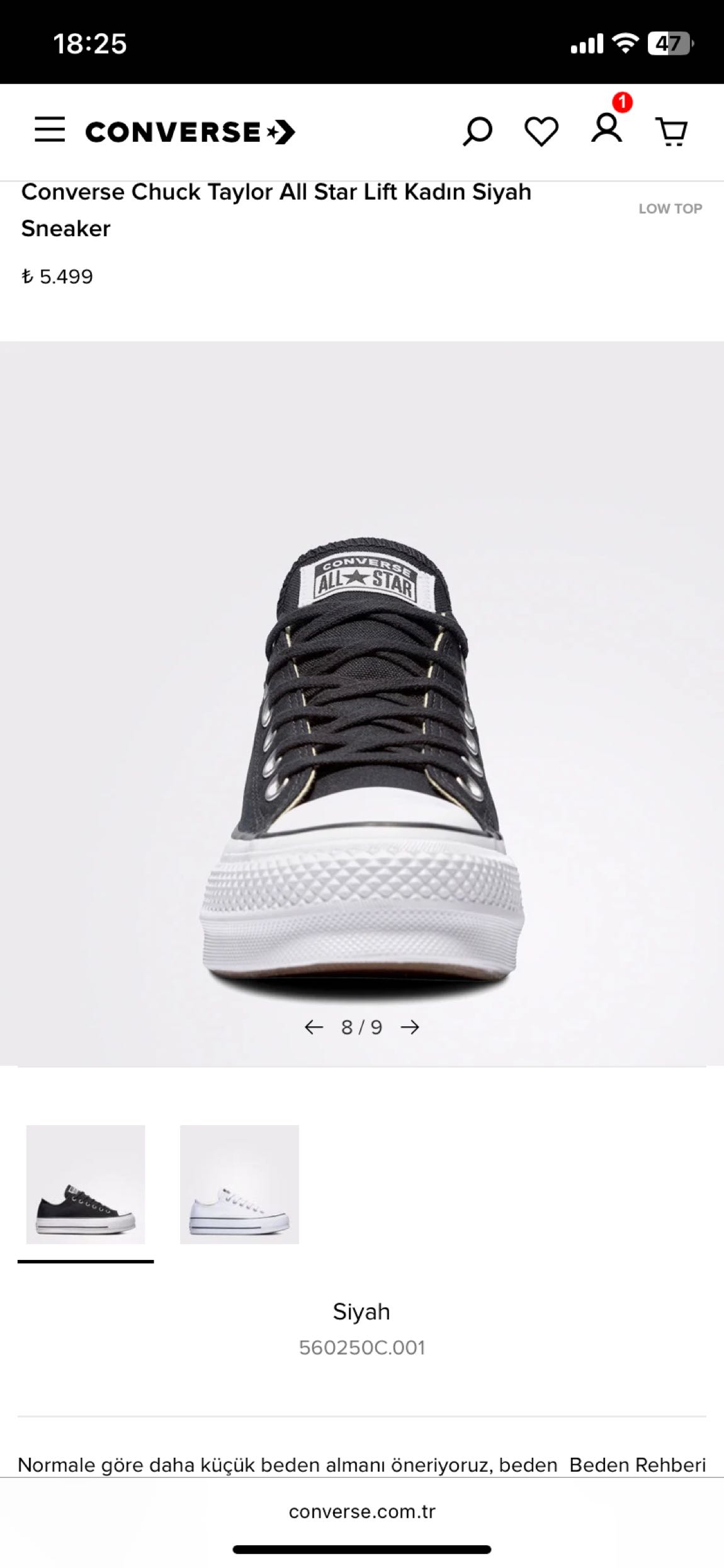 Converse ayakkabı — görsel 8/17