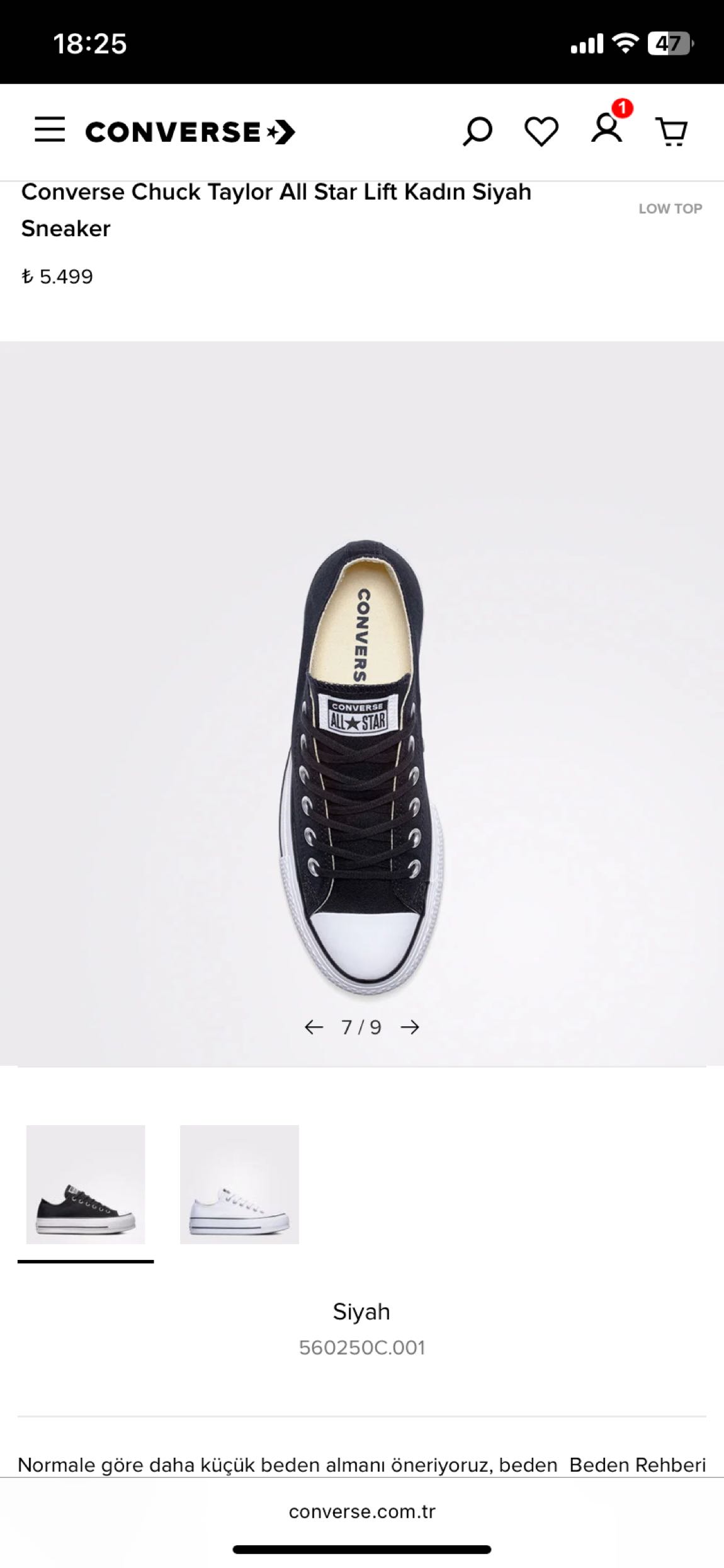Converse ayakkabı — görsel 7/17