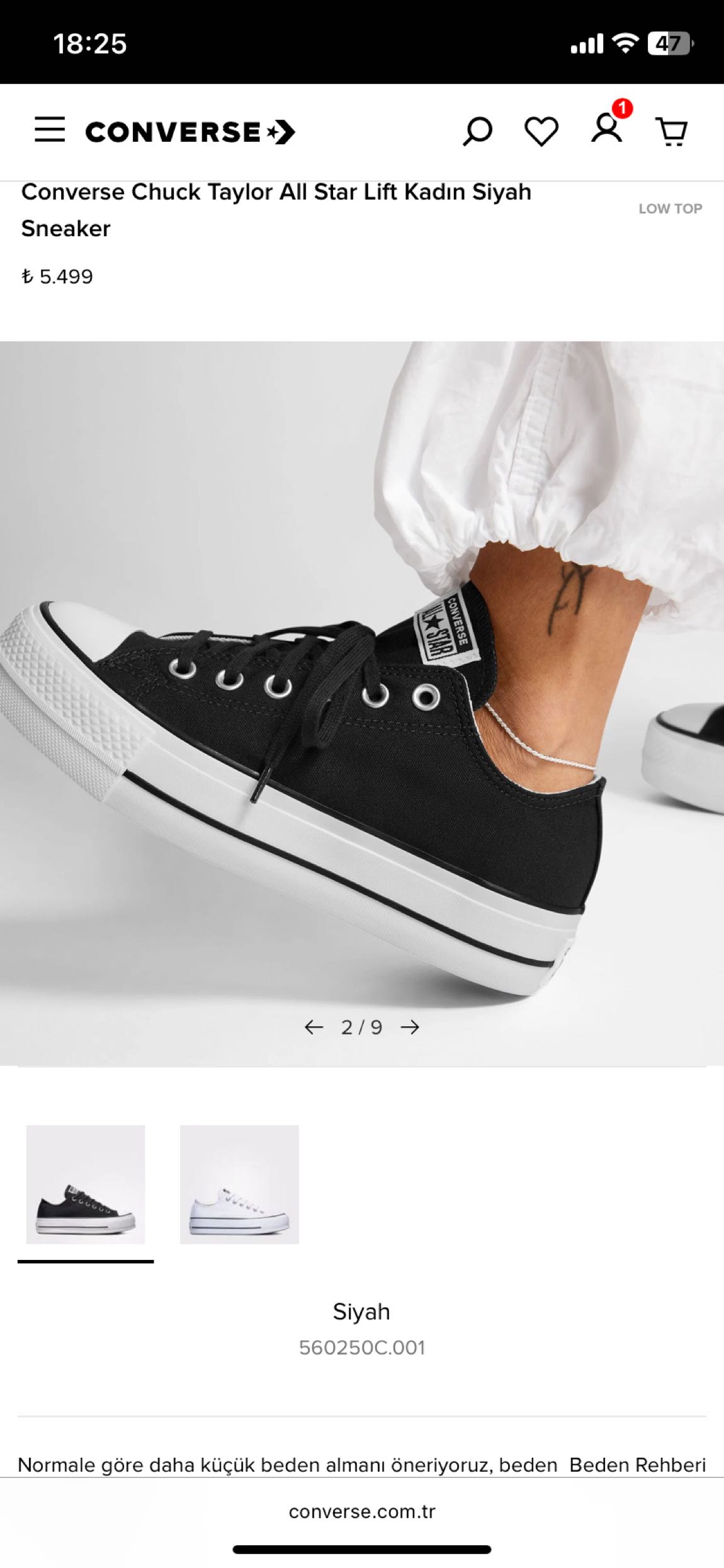 Converse ayakkabı — görsel 2/17