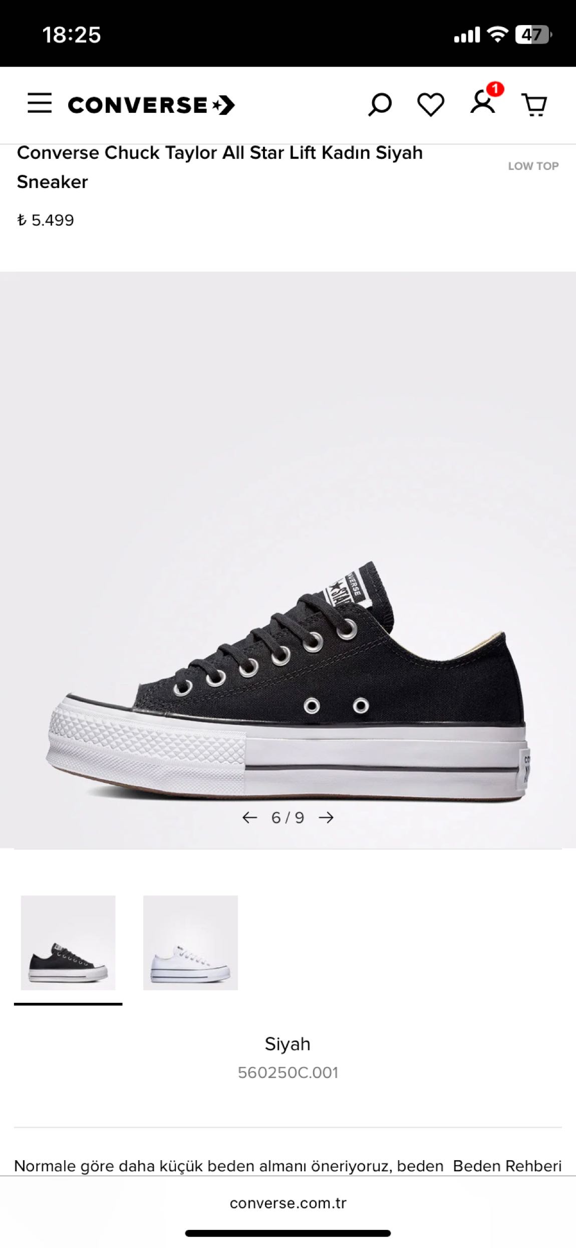 Converse ayakkabı — görsel 6/17