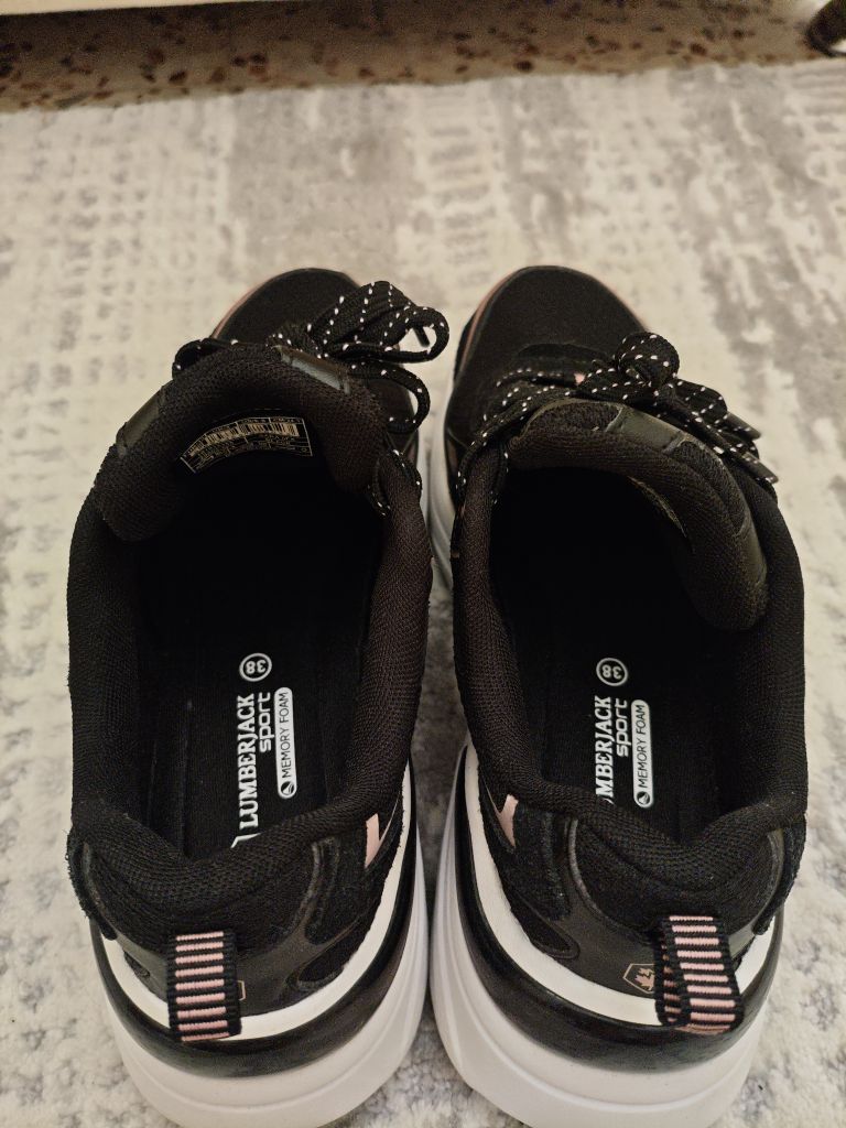 Siyah Pembe Detaylı Lumberjack Sneaker — görsel 5/6