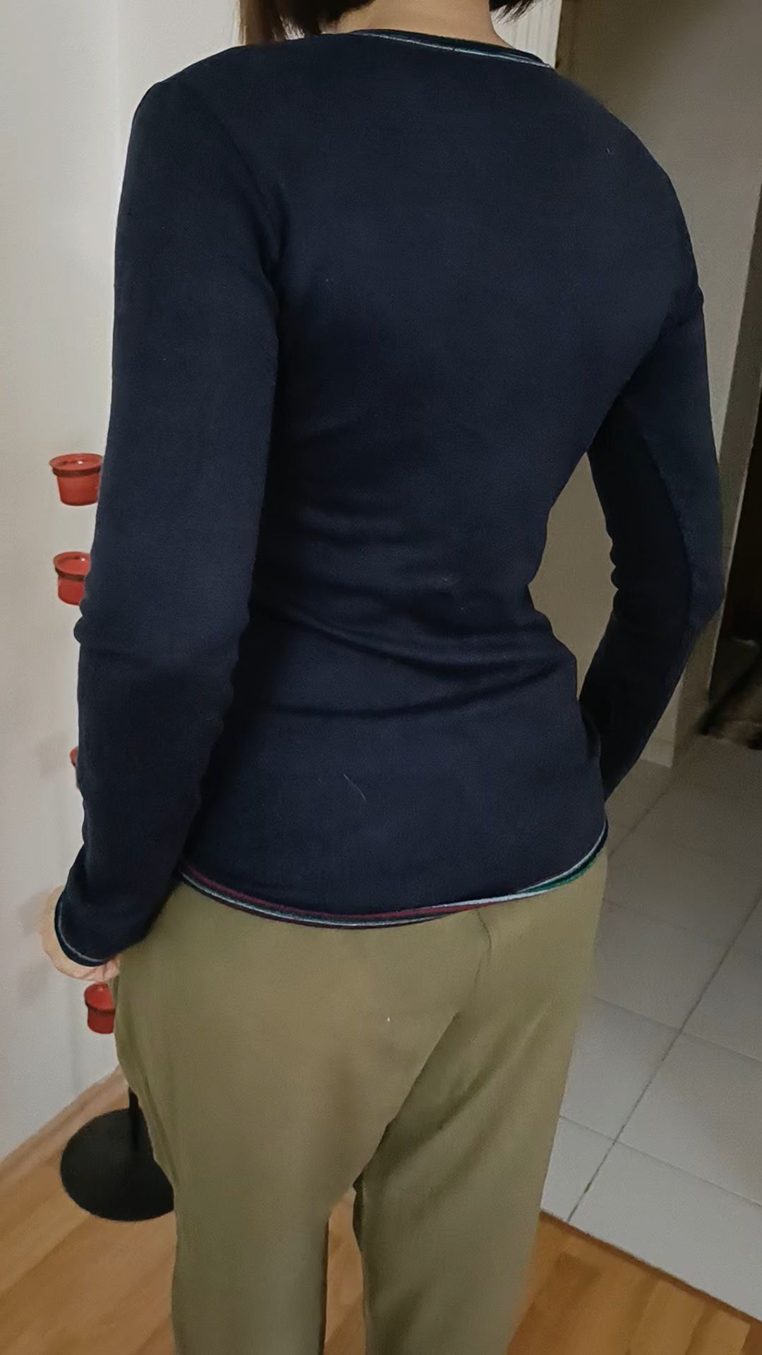 Armani Jeans V Yaka İnce Triko Kazak — görsel 7/8