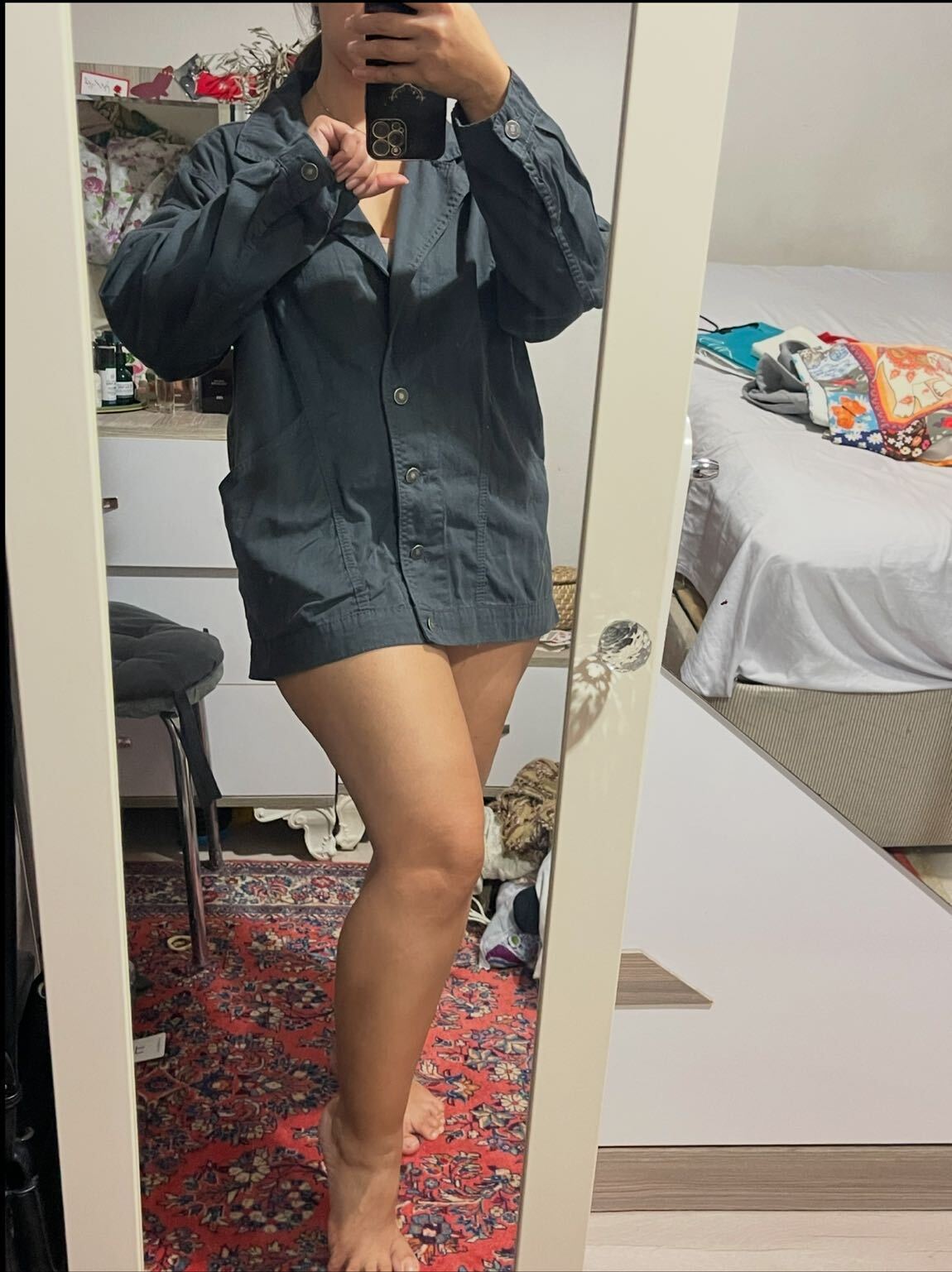 Sıfır oversize kot ceket kot Blazer — görsel 2/8