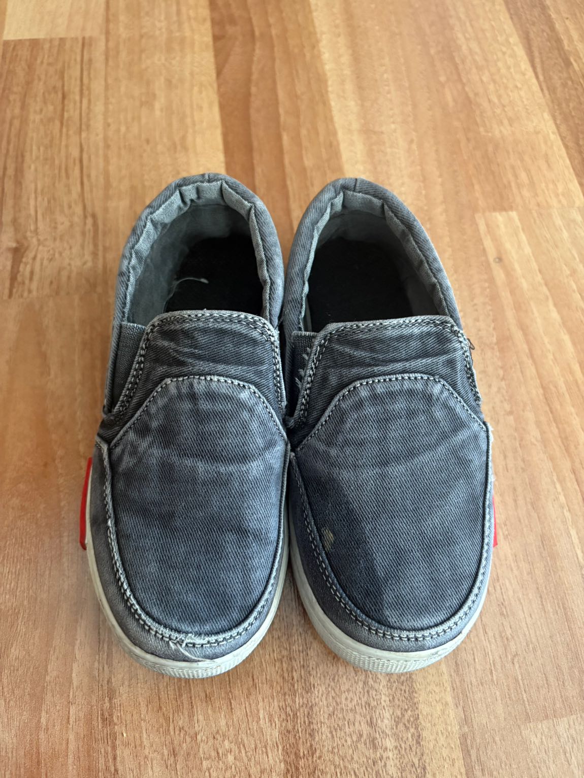 Gri Kot Kesim Slip-On Erkek Ayakkabı — görsel 3/3