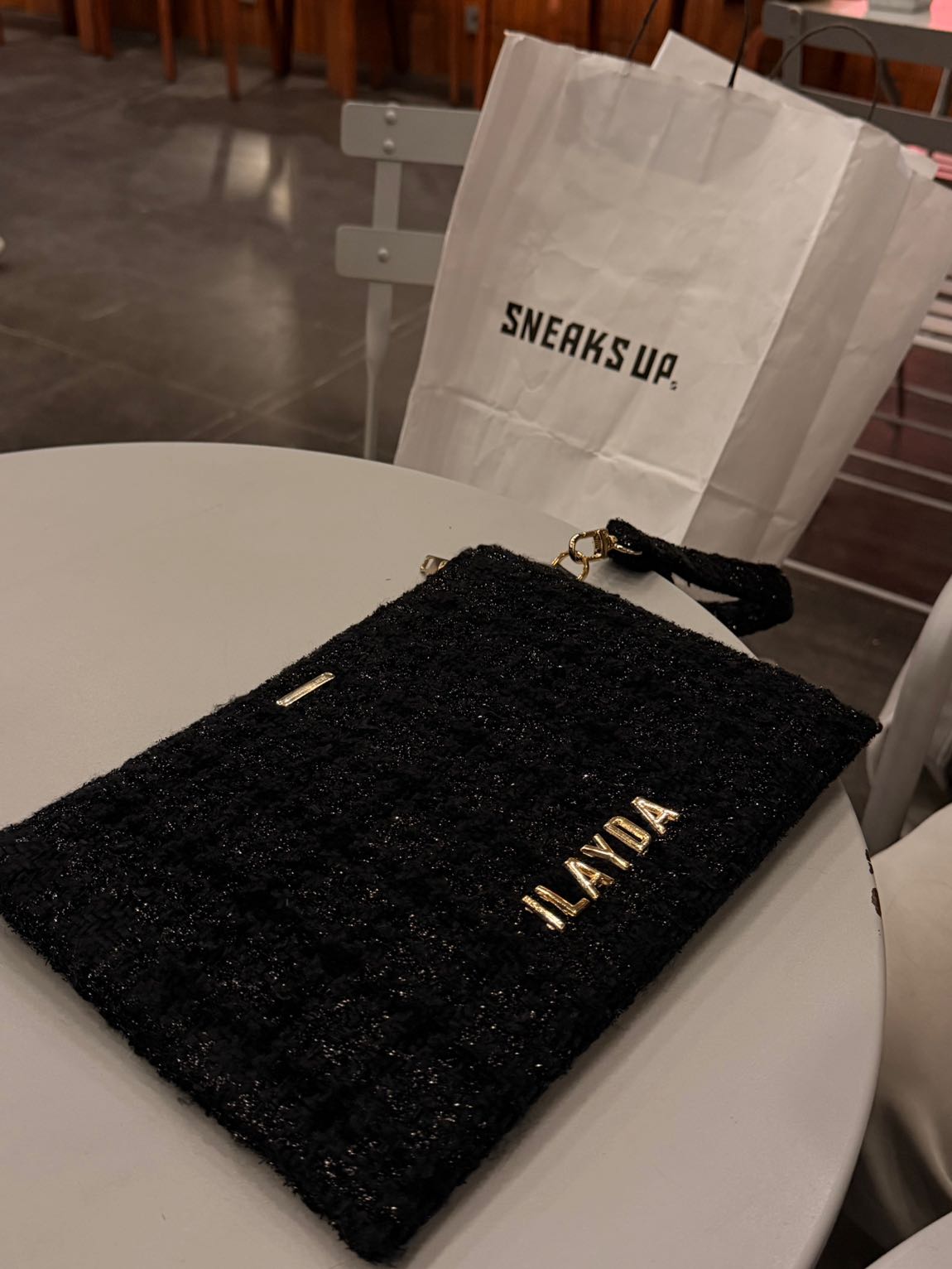 Siyah el Çanta clutch ipad cantasi — görsel 2/3