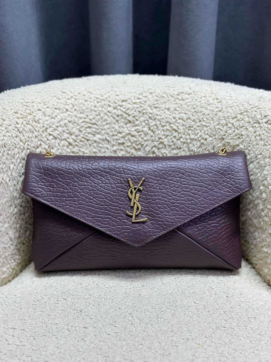 Saint Laurent Kahve Süet Çanta — görsel 3/7