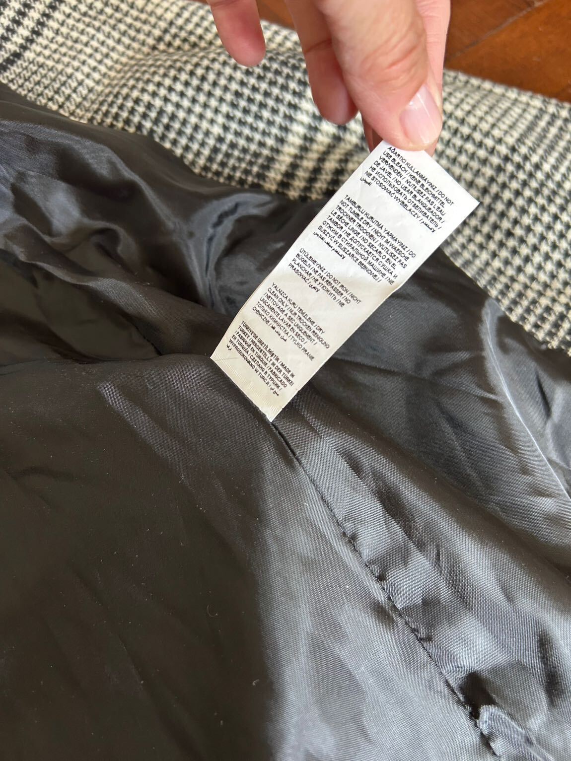 Ekose Desenli Blazer Ceket M — görsel 7/7