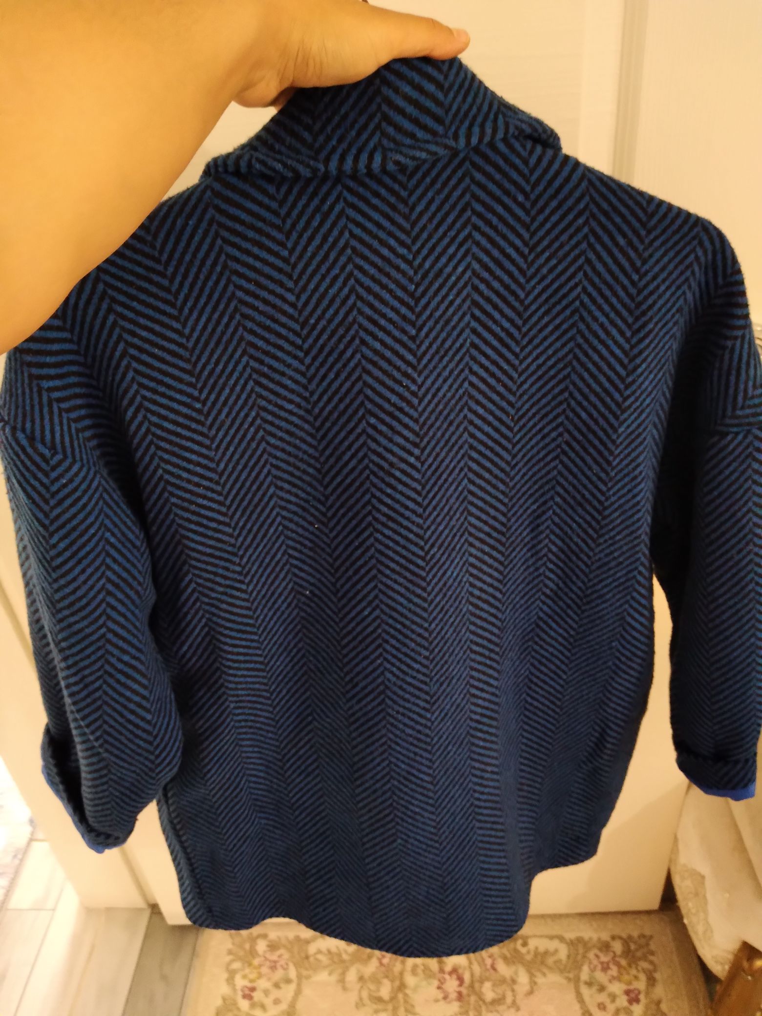 saks mavisi oversize kase kaban — görsel 5/12