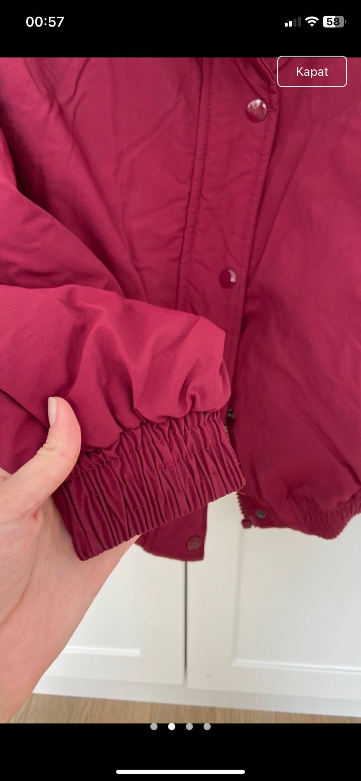 Pull & Bear Bordo Rüzgarlık — görsel 2/4