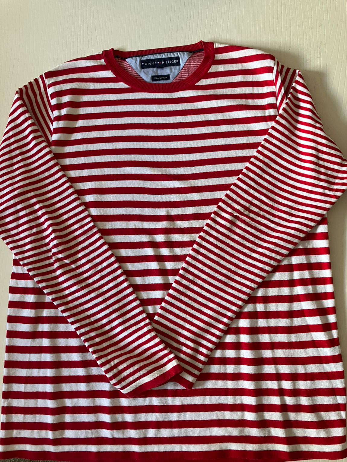 Tommy Hilfiger Kırmızı Çizgili T-Shirt — görsel 2/5