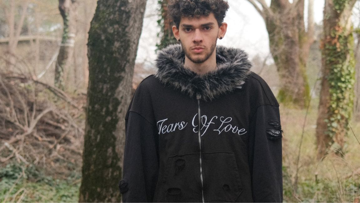 FALLENGRACE FUR ZIP/TORN HALO SWEATPANTS — görsel 4/8
