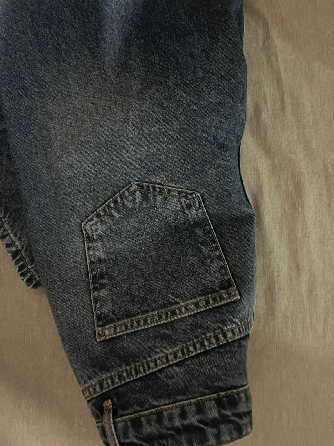 Kadın kuşgözü Geniş Paça Kot Pantolon — görsel 5/6