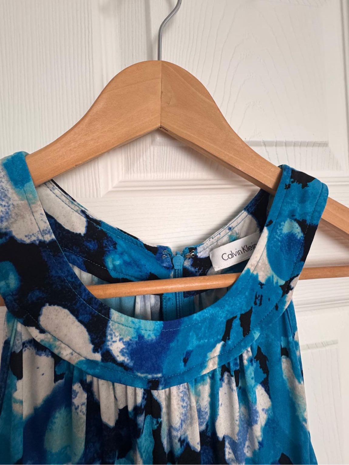 Calvin Klein Mavi Desenli Elbise — görsel 8/8