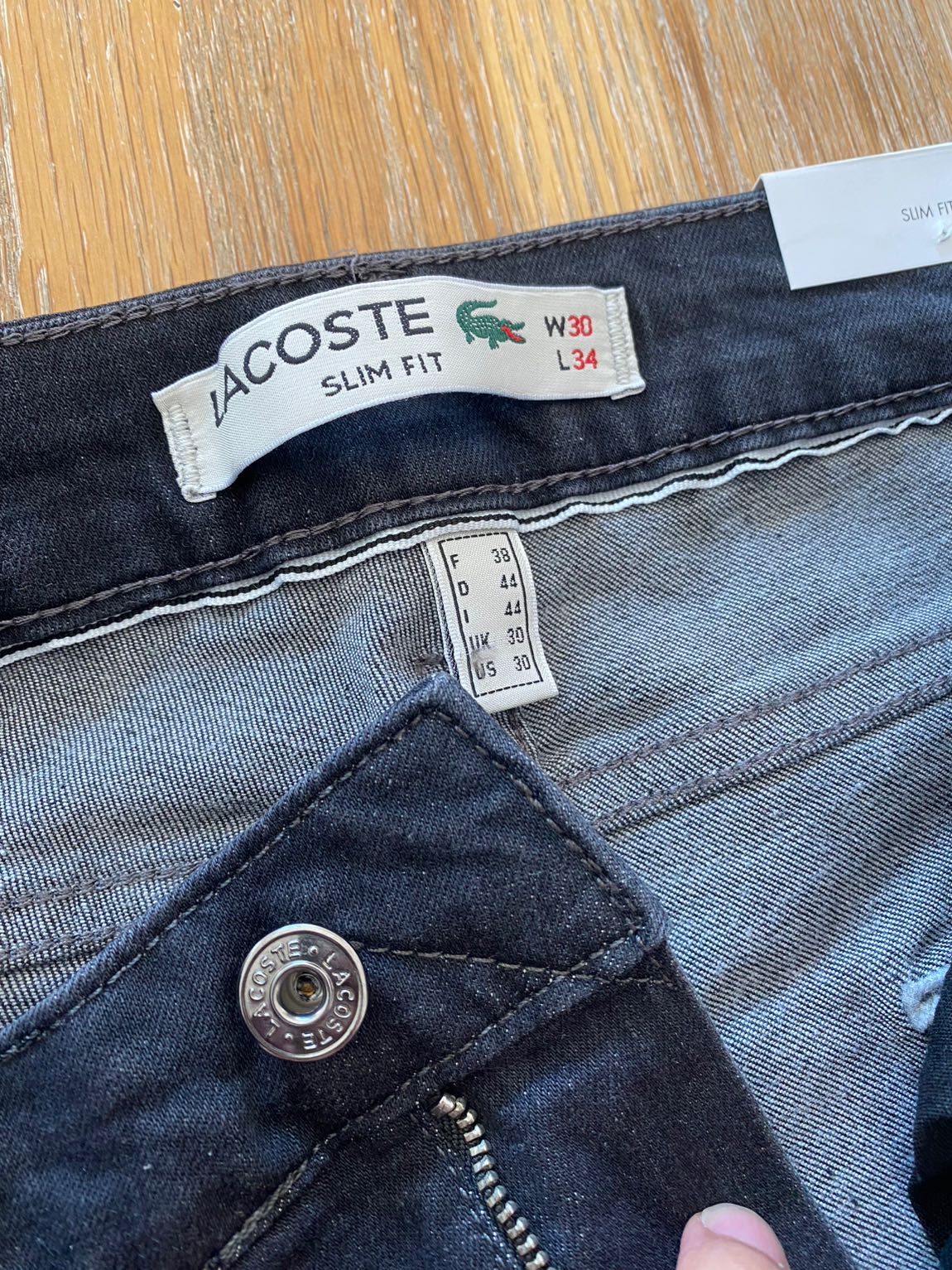 Lacoste Gri Jean Pantolon — görsel 6/8
