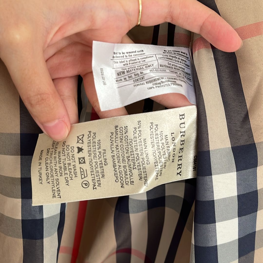 Burberry Lacivert Yağmurluk Ceket — görsel 4/5
