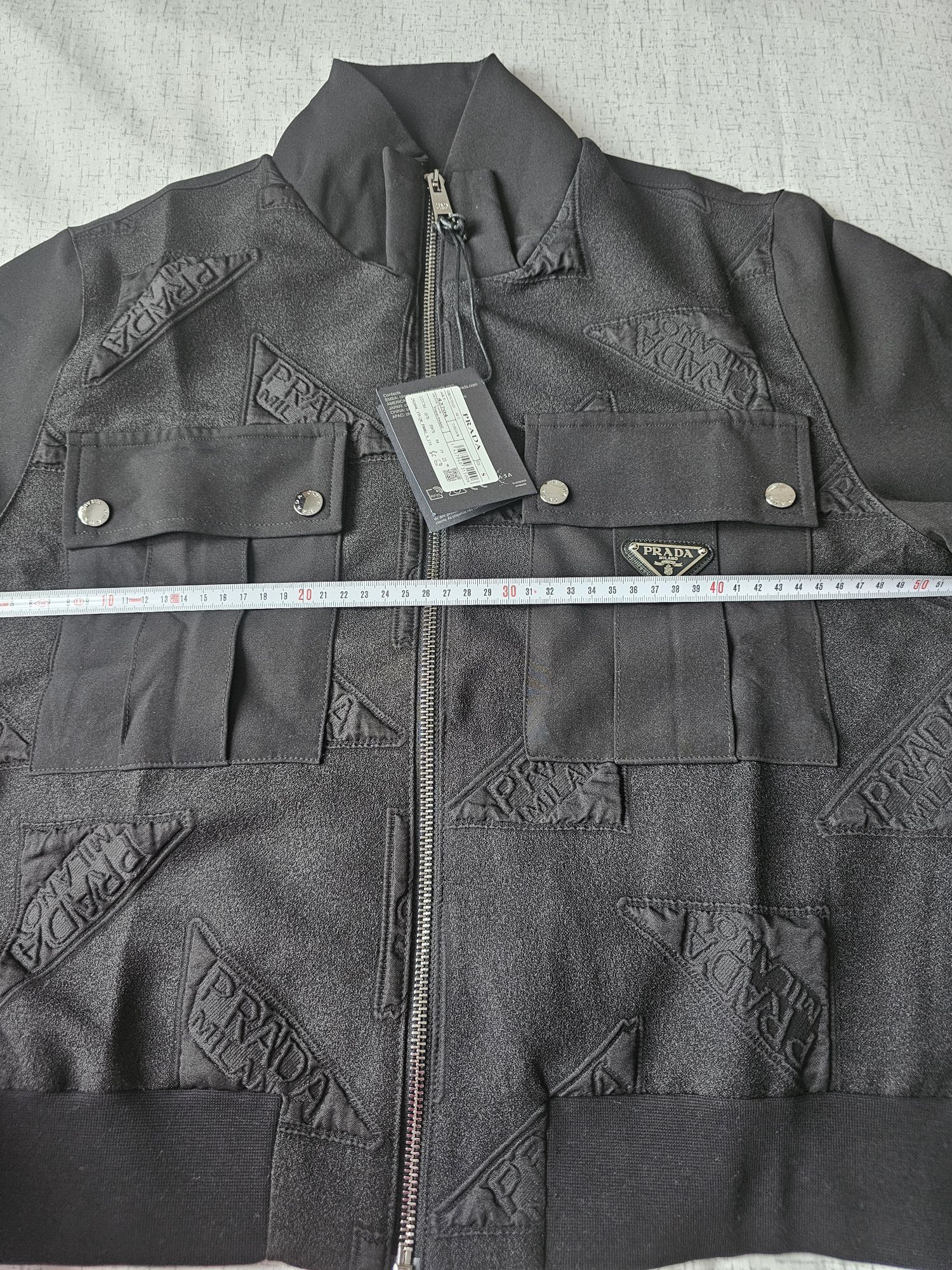 Prada Milano Logolu Siyah Bomber Eşofman — görsel 3/8