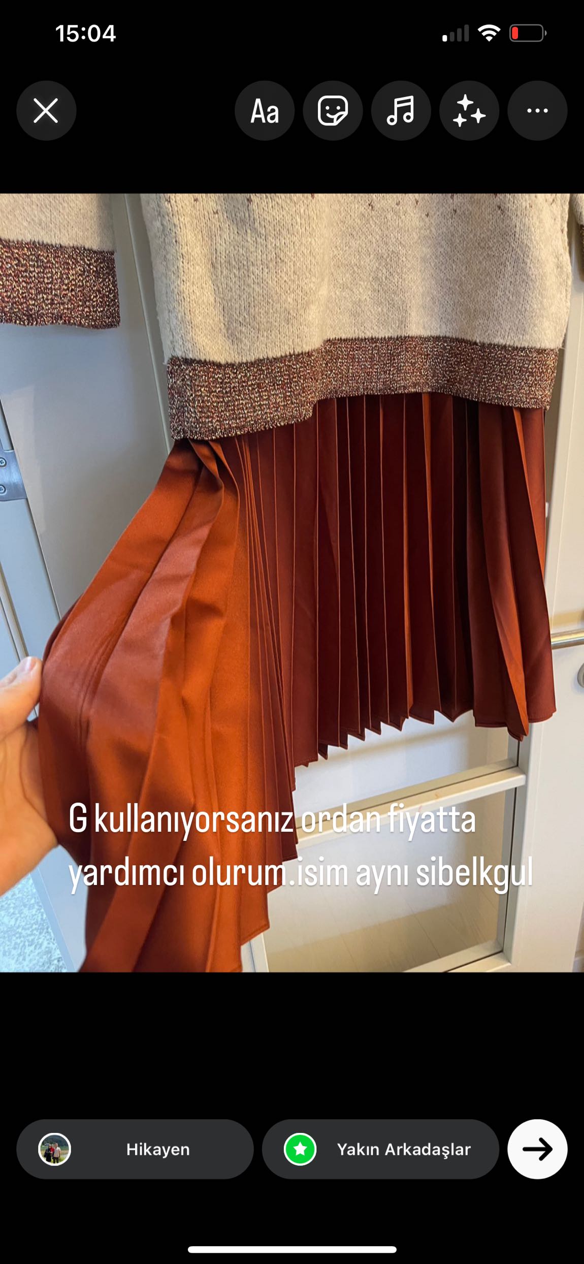 Etek kazak kombin — görsel 7/7