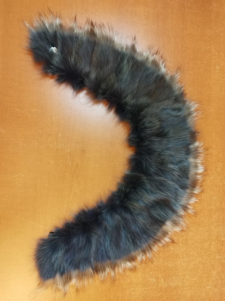 antrasit renk tilki şal yaka — görsel 3/8