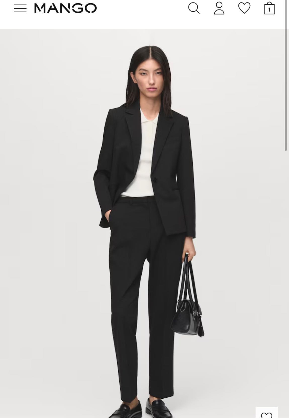 Mango Siyah Blazer — görsel 2/5