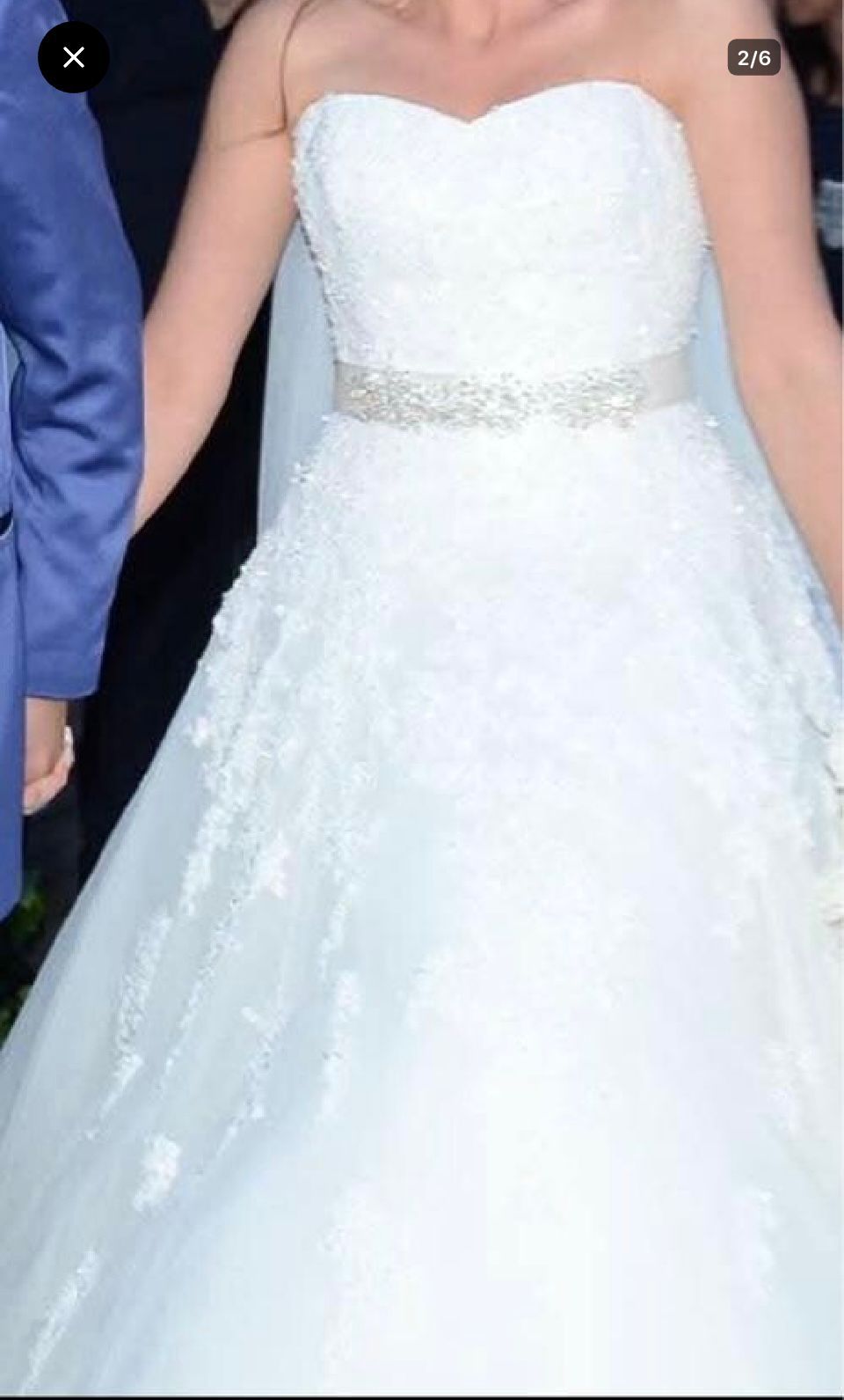 Pronovias Straplez Gelinlik — görsel 3/6