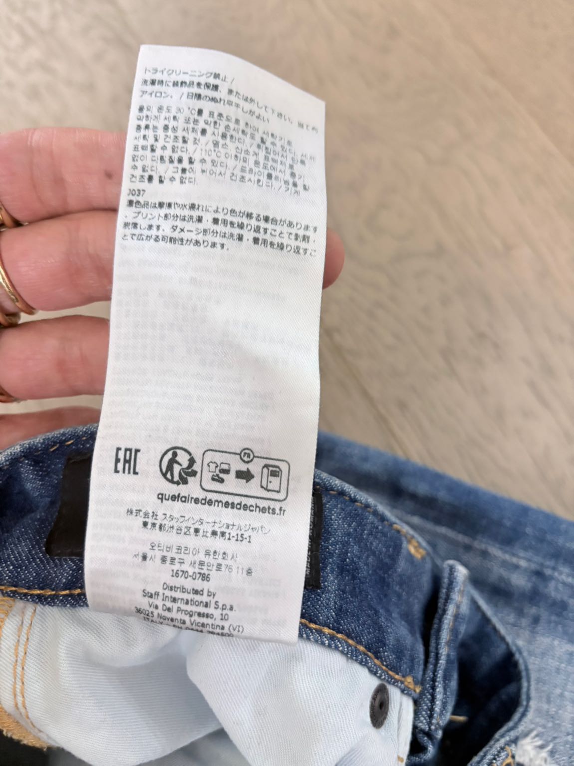 Faturalı Dsquared2 Yırtık Kot Pantolon — görsel 6/6
