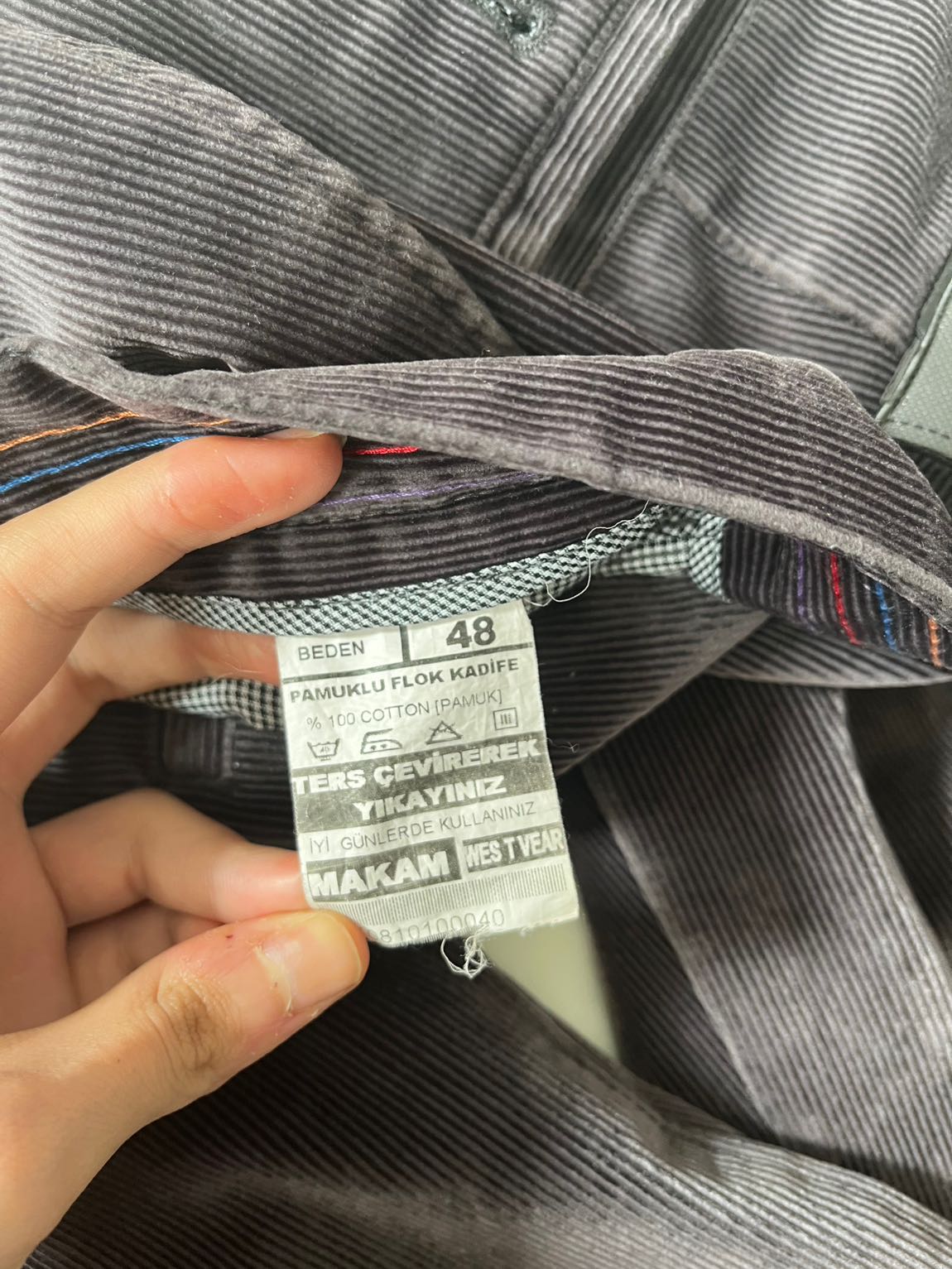 Koyu Kahve Kadife Pantolon 110tl — görsel 5/5